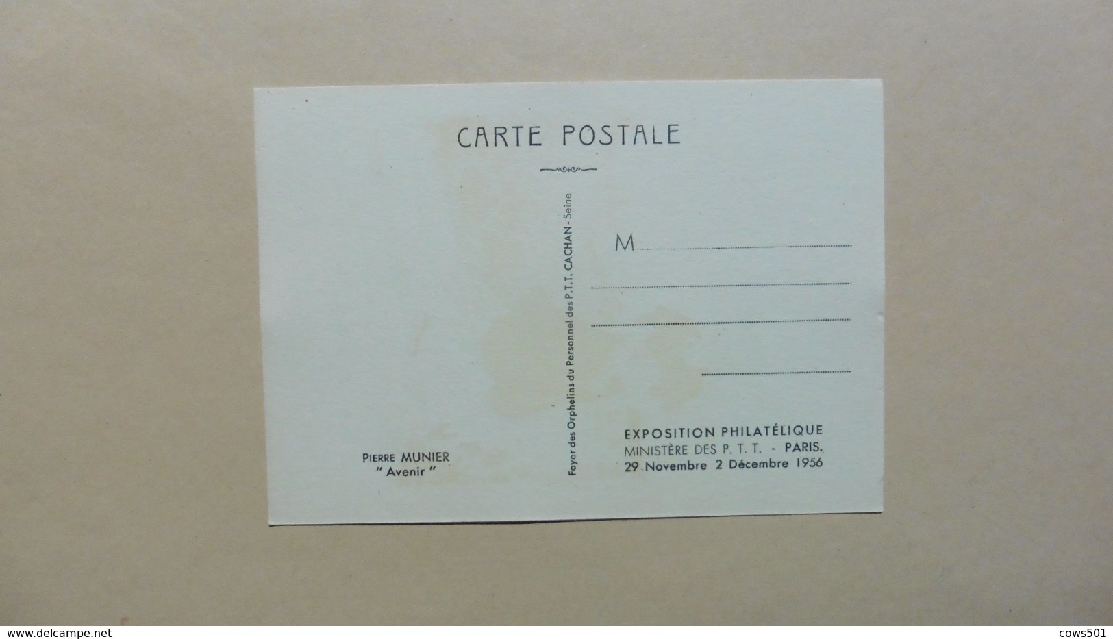 Cartes Postales >  Evénements > Inaugurations :Création Du Foyer Feminin :Orphelins Des PTT  En 1956 - Inwijdingen