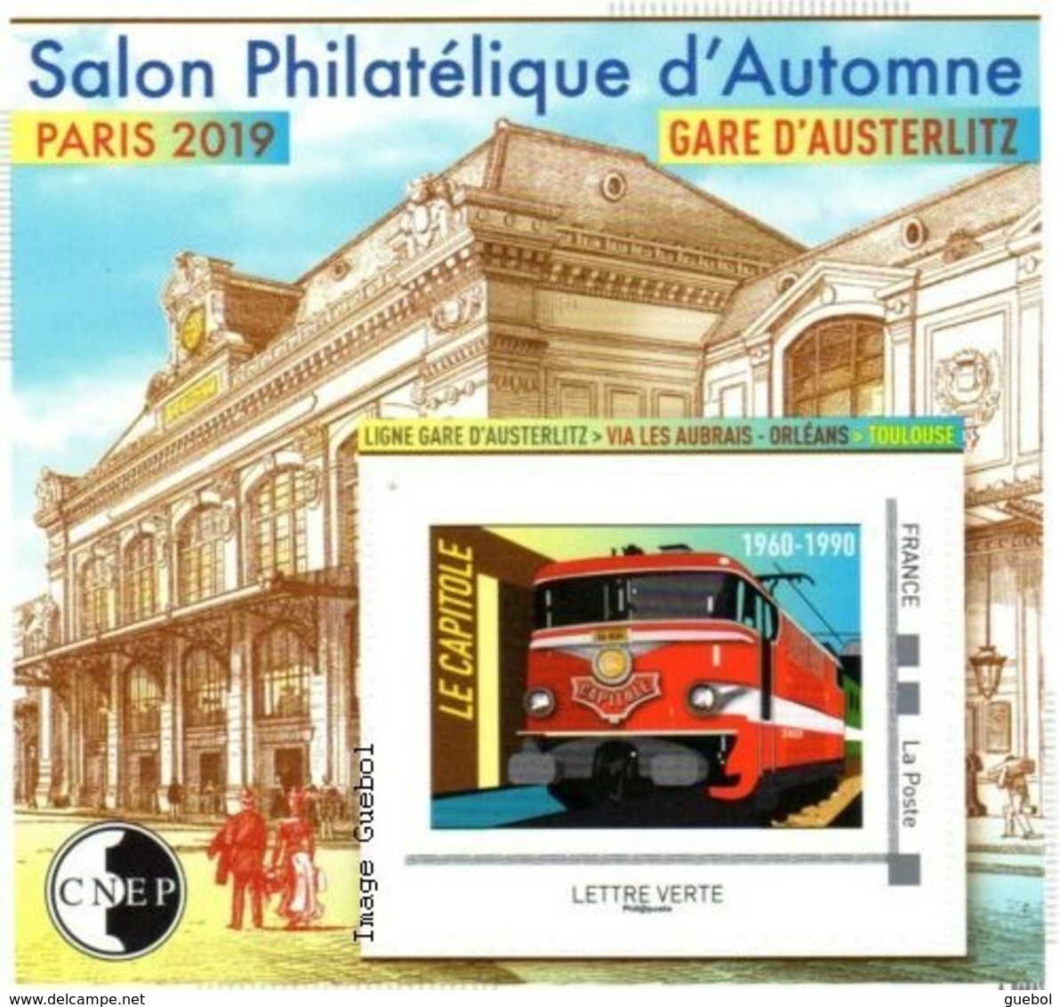 CNEP N°  81,de 2019 - Bloc Autoadhésif - Salon D'automne, Gare D'Austerlitz - CNEP