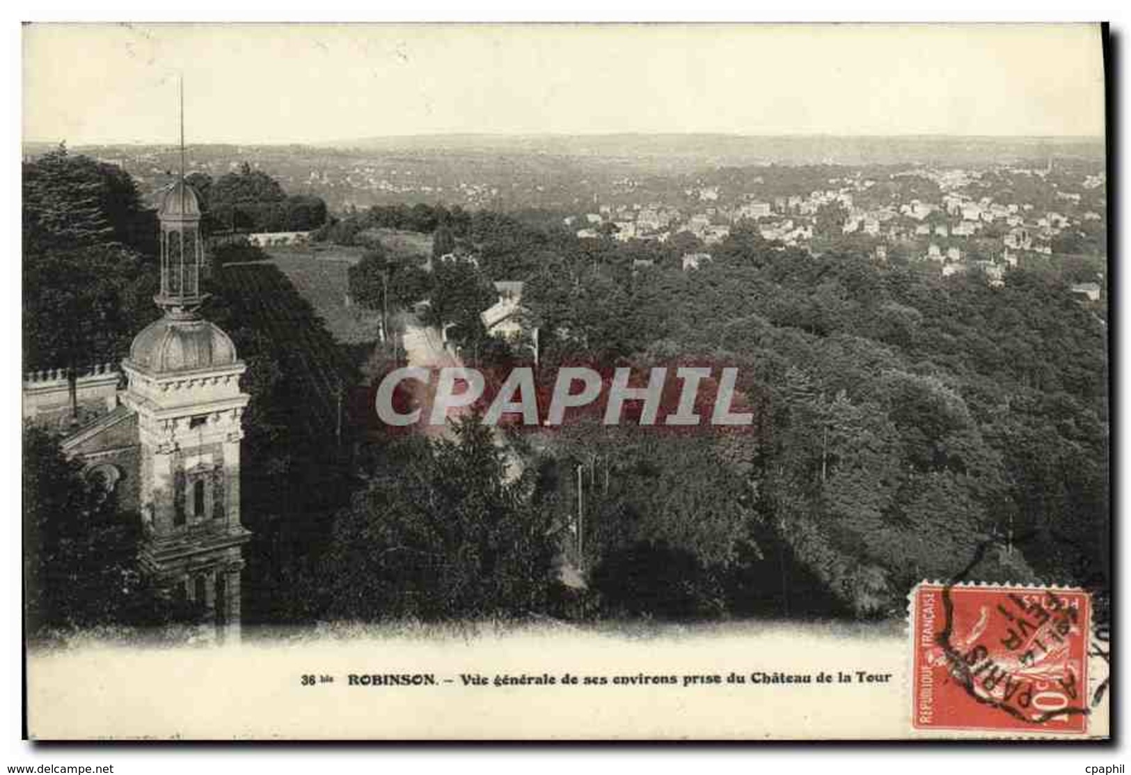 CPA Robinson Vue Generale De Ses Environs Prise Du Chateau De La Tour - Le Plessis Robinson