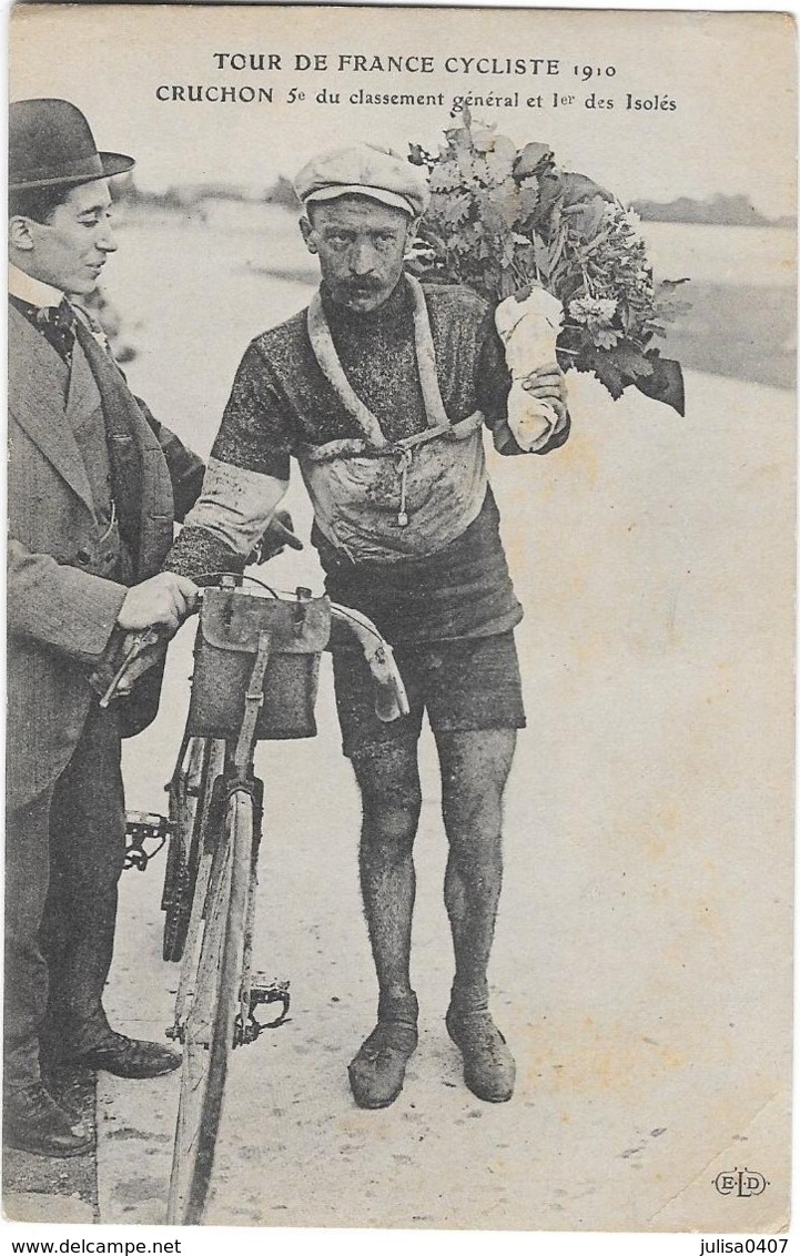 CYCLISME TOUR DE FRANCE 1910 Cruchon Gros Plan - Cyclisme