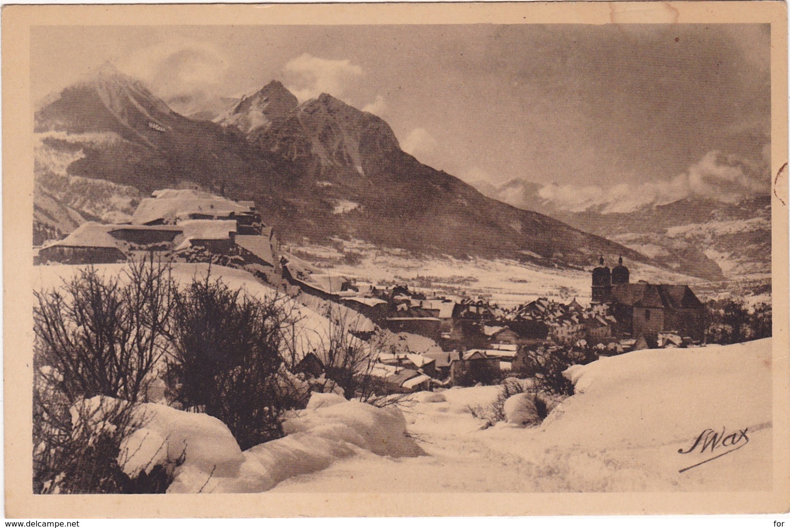 Hautes Alpes : BRIANCON : L'hiver - Vue Générale - Briancon