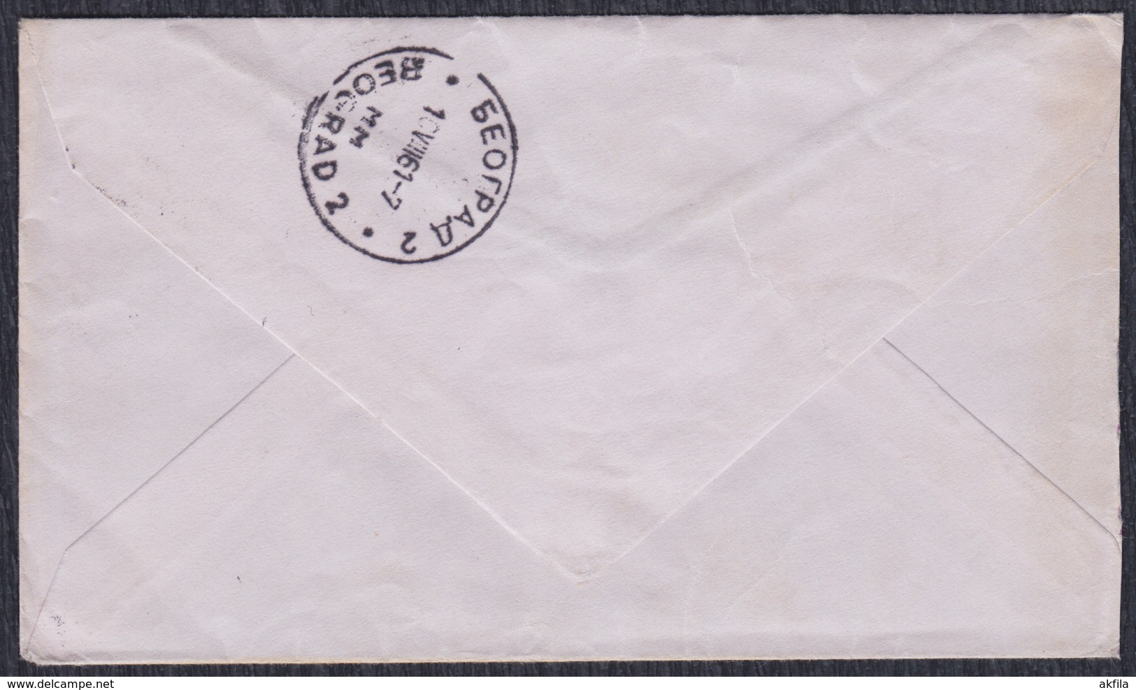 Yugoslavia 1961 Letter Sent From Mlini To Beograd - Covers & Documents