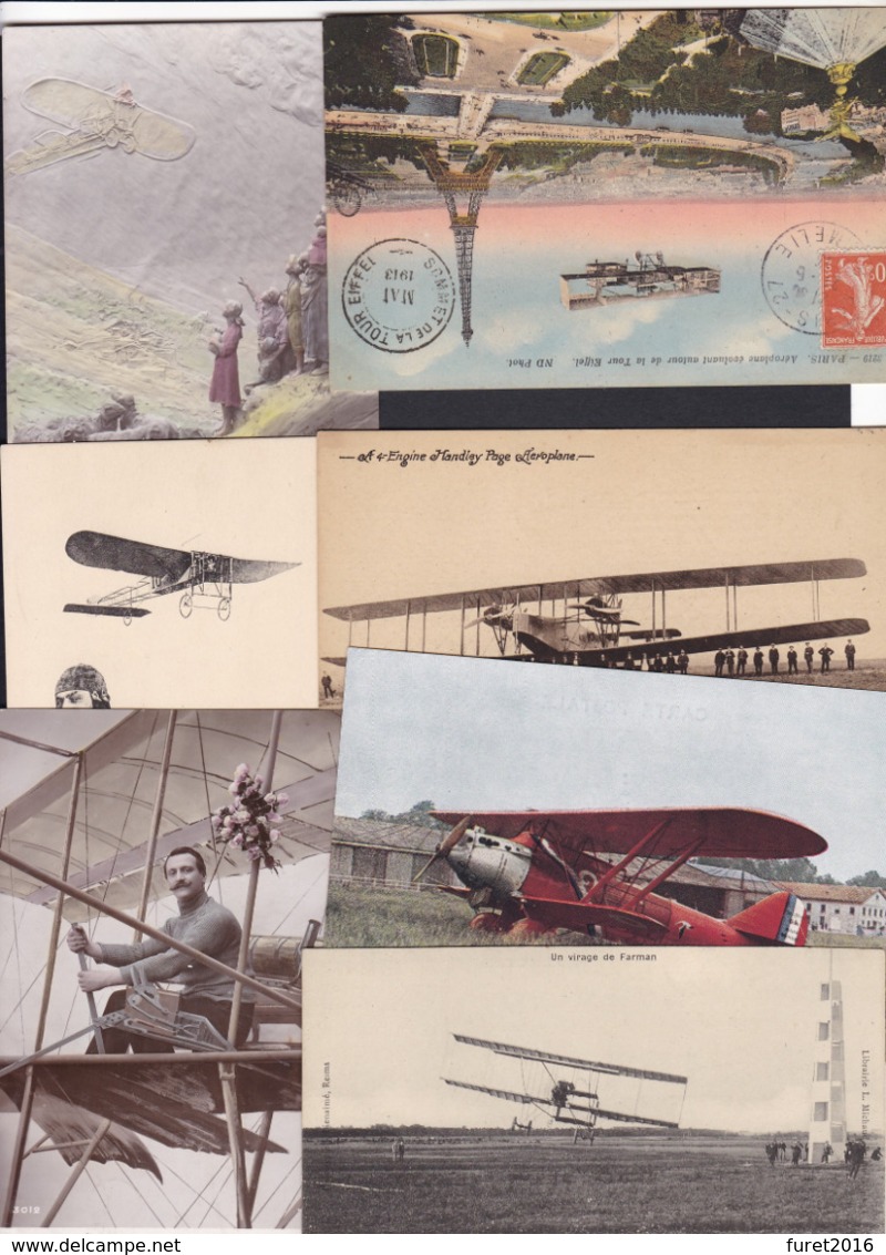 AVIATION  LOT 7 Cartes Neuves Et Circulés - Aviateurs