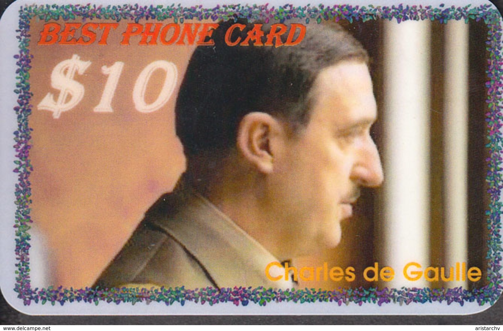 FRANCE PRESIDENT GENERAL CHARLES DEGAULLE WINSTON CHURCHILL SET OF 8 PHONE CARDS - Personaggi