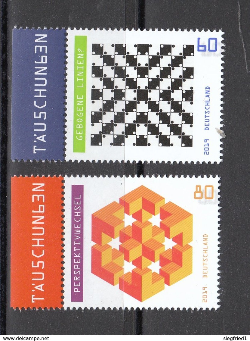 Deutschland BRD ** 3496-3497 Optische Täuschungen  Neuausgabe 10.10.2019 - Unused Stamps