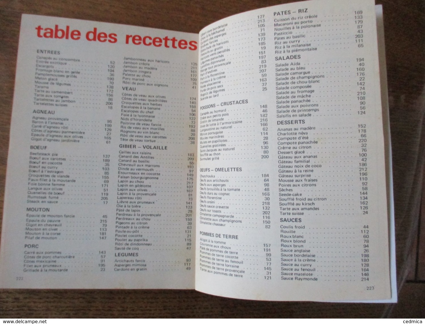 AGENDA DE LA BOUCHERIE FRANCAISE 1972  R. GAFFET BOUCHER 13 RUE ALEXANDRE-LEGRY VAILLY SUR AISNE - Sonstige & Ohne Zuordnung