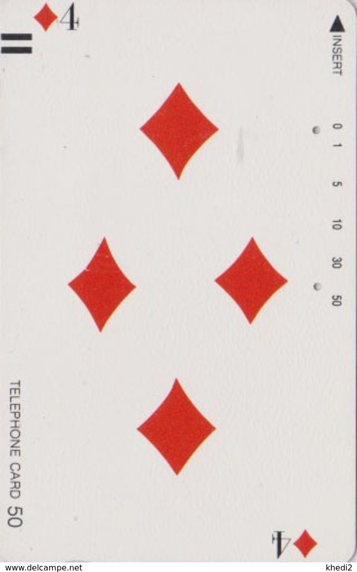 Télécarte Ancienne Japon / 110-11769 - Jeu De Cartes CARTE A JOUER - PLAYING CARD - Japan Front Bar Phonecard / A - Games