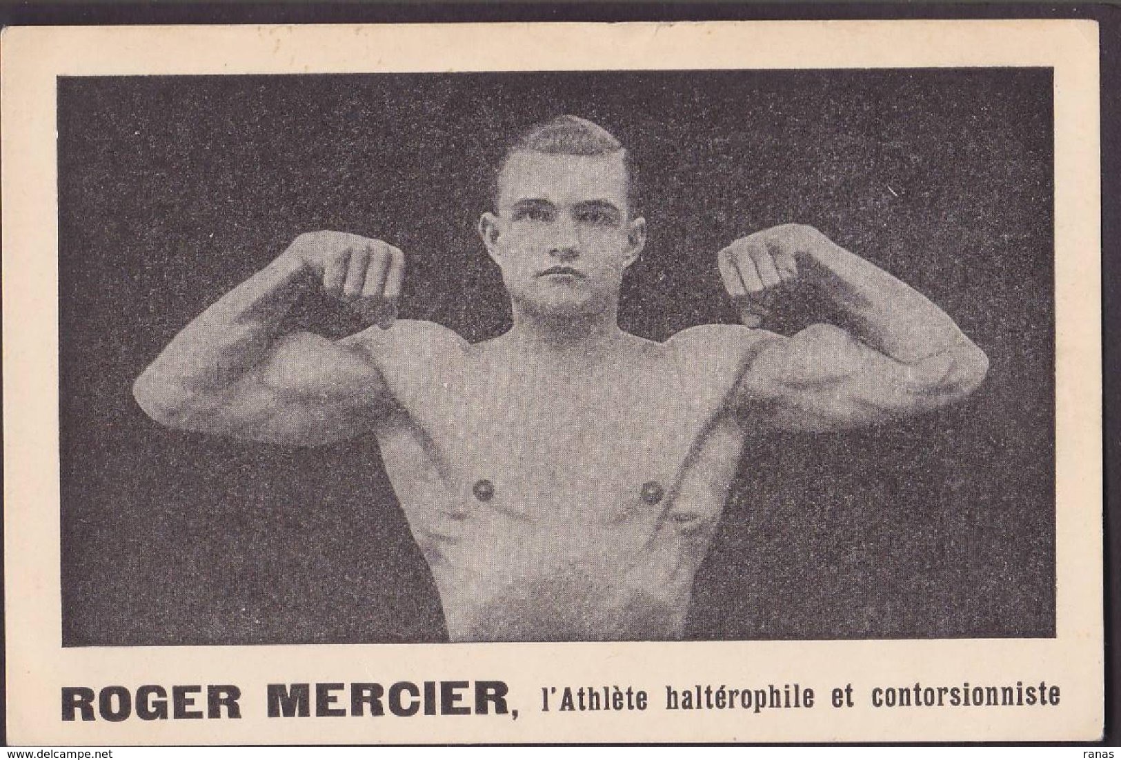 CPA Lutte Lutteur Force Poids Haltères Non Circulé Roger MERCIER - Wrestling