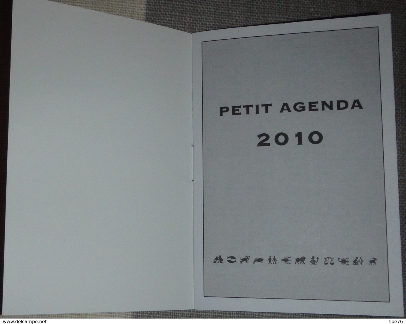 Petit Calendrier De Poche Agenda  2010 Oller  Facteur La Poste Boite Aux Lettres - 12 Pages - Petit Format : 2001-...