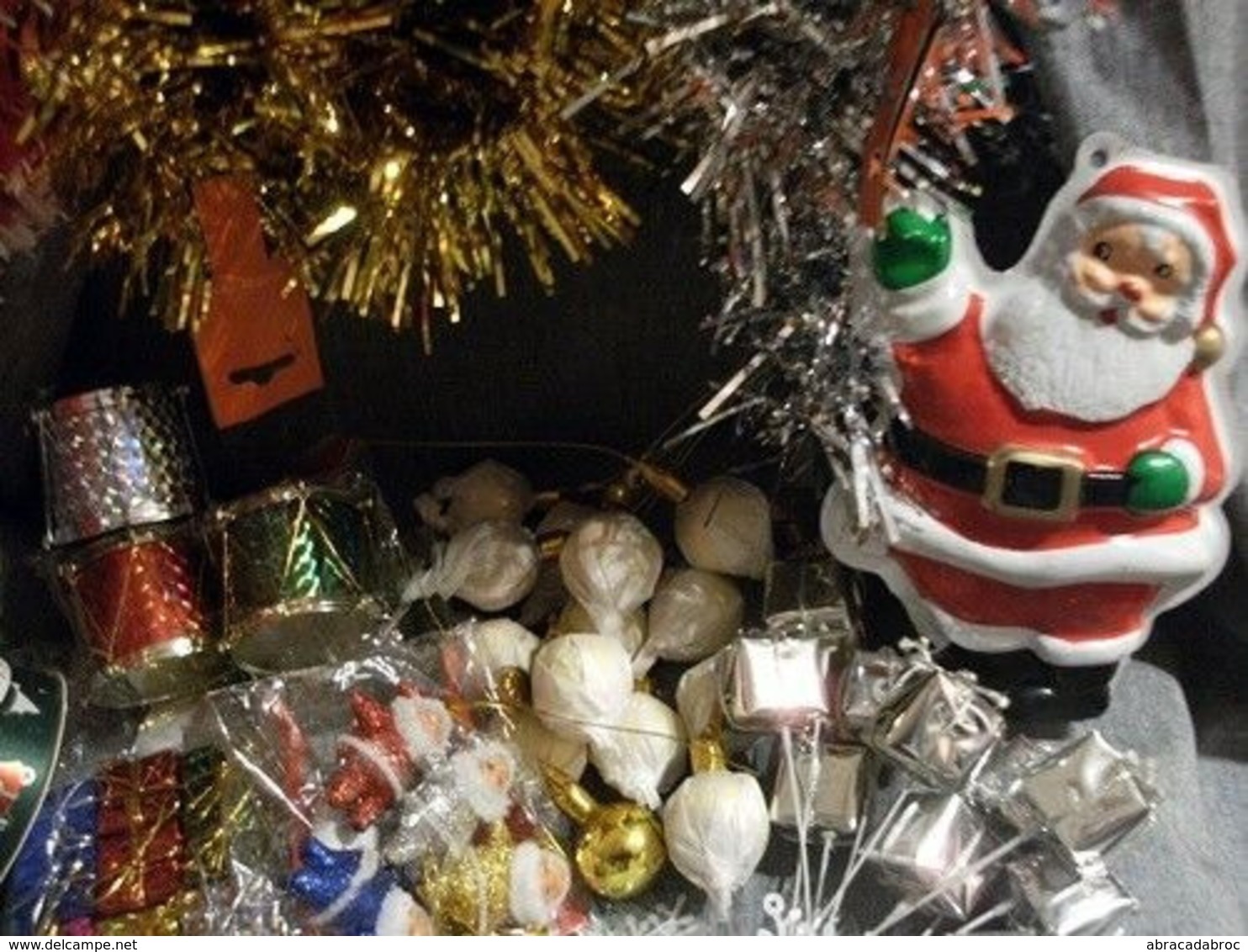 Lot Articles Decoration Fetes Noel : Pere Noel - Boules Guirlandes Et Decos - Decorative Items