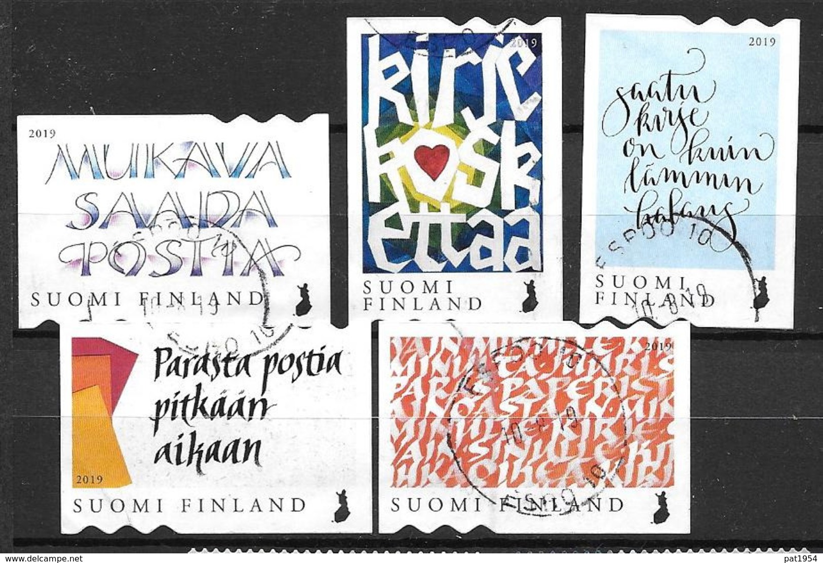 Finlande 2019 Série Oblitérée Lettres - Used Stamps