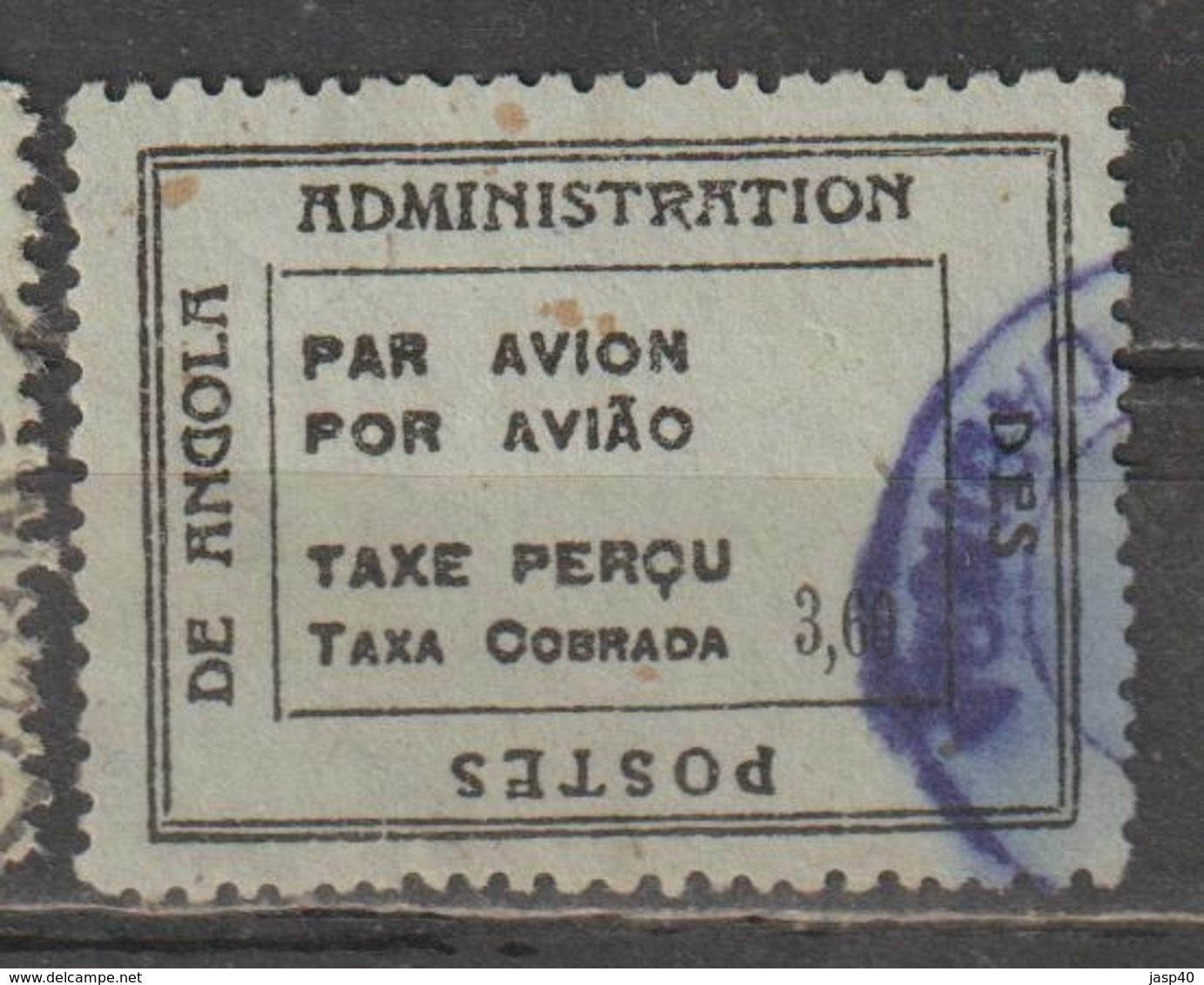 ANGOLA CE AFINSA SOBRETAXA CORREIO AEREO 5 - USADO - Angola