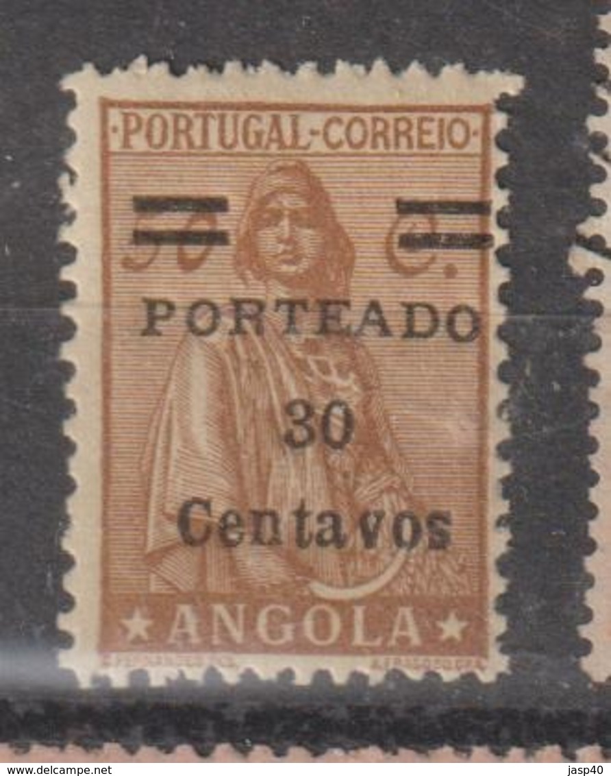 ANGOLA CE AFINSA PORTEADO 33a - NOVO COM CHARNEIRA "S" INVERTIDO - Angola