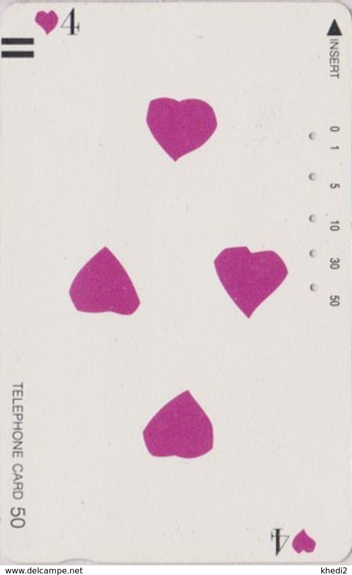 Télécarte Ancienne Japon / 110-11782 - Jeu De Cartes CARTE A JOUER - PLAYING CARD - Japan Front Bar Phonecard / A - Jeux