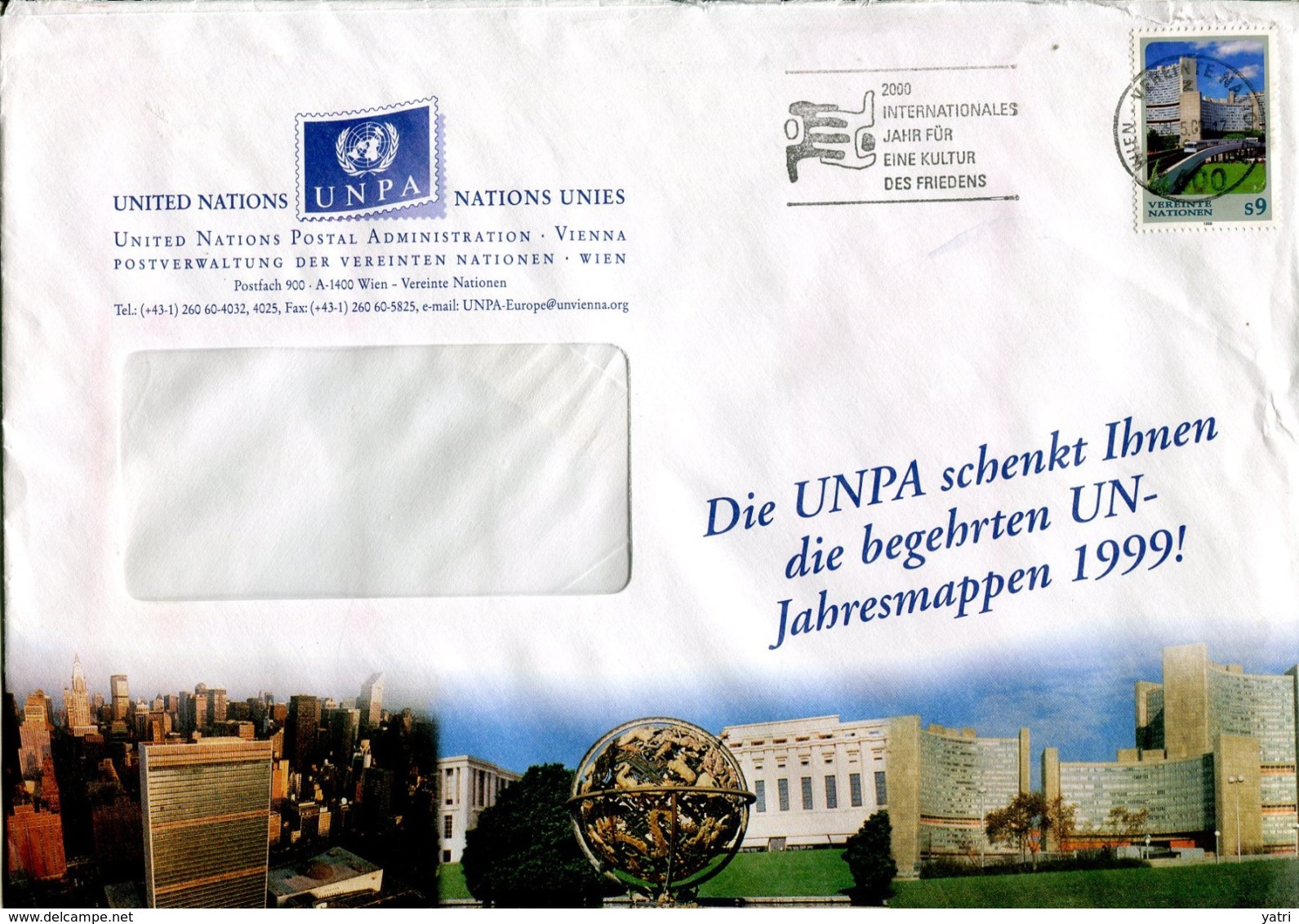 ONU Vienna (2000) - Busta - Briefe U. Dokumente