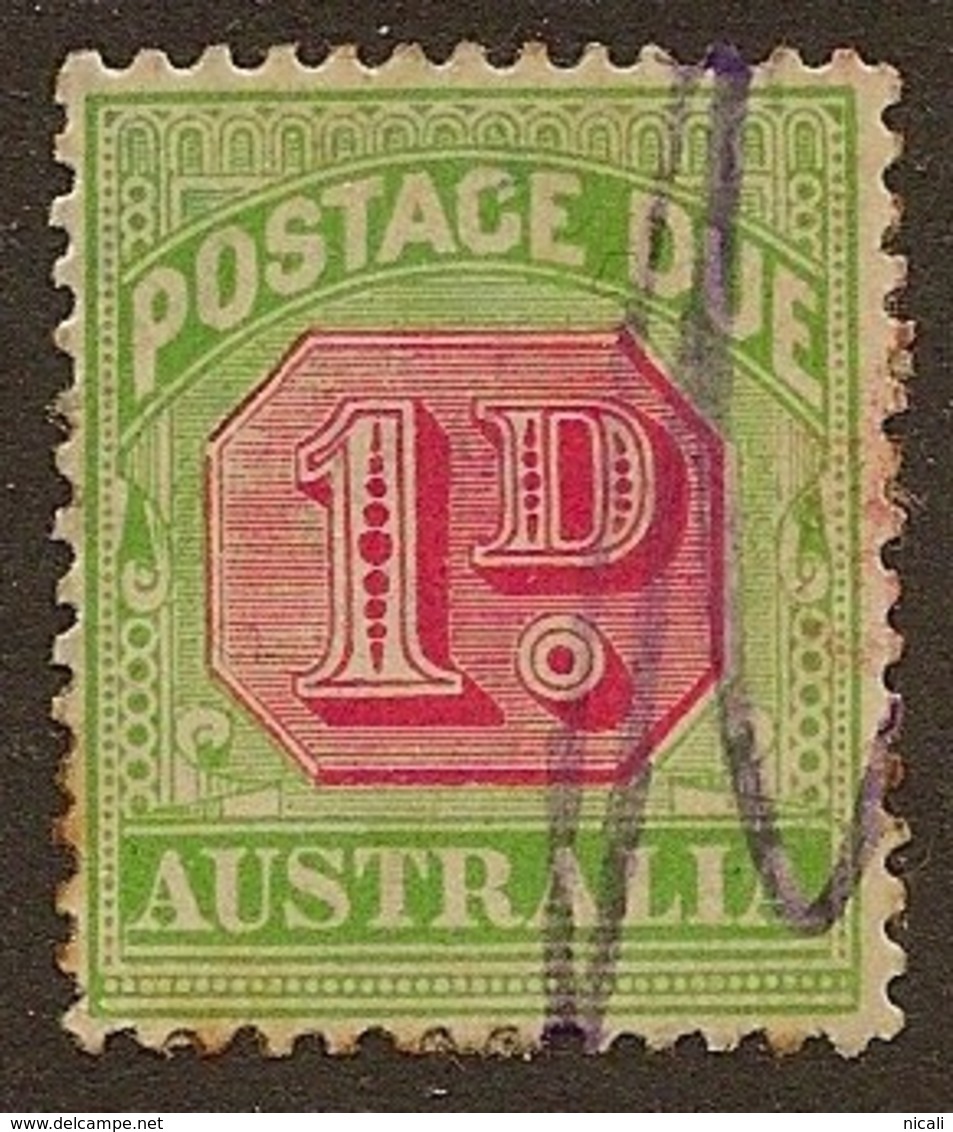 AUSTRALIA 1909 1d Postage Due SG D64 U #OD211 - Impuestos