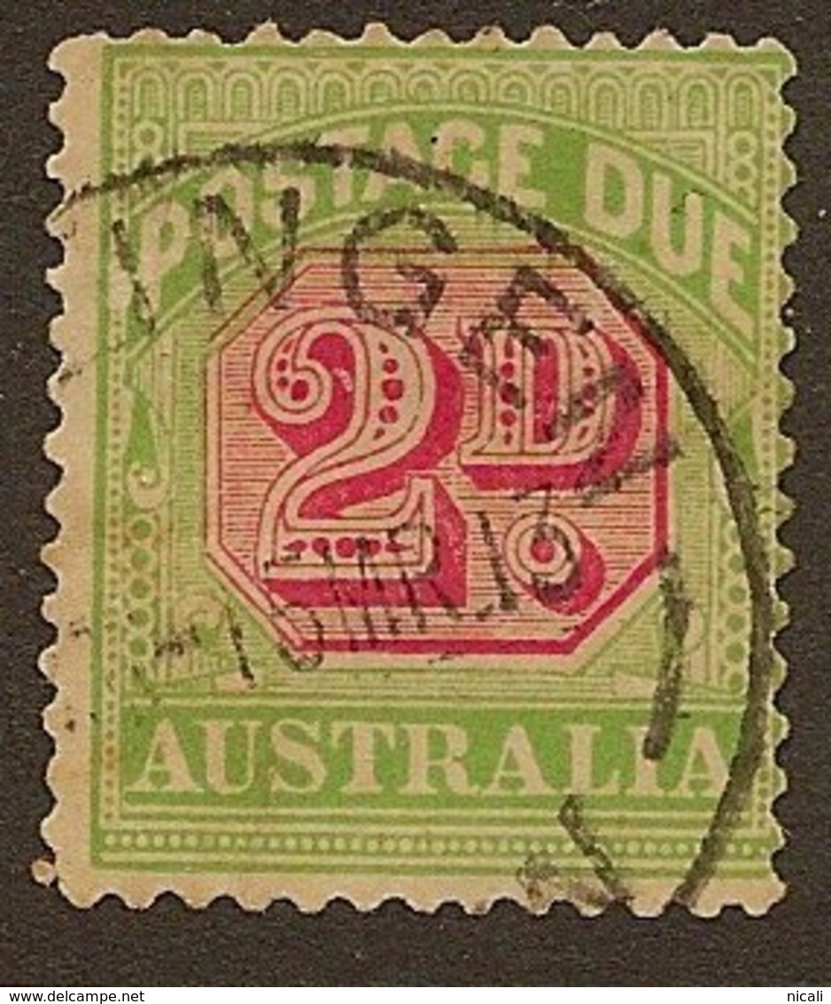 AUSTRALIA 1909 2d Postage Due SG D65 U #OD212 - Strafport