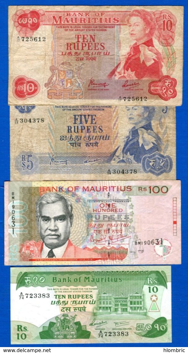 Mauritius  4  Billets - Maurice