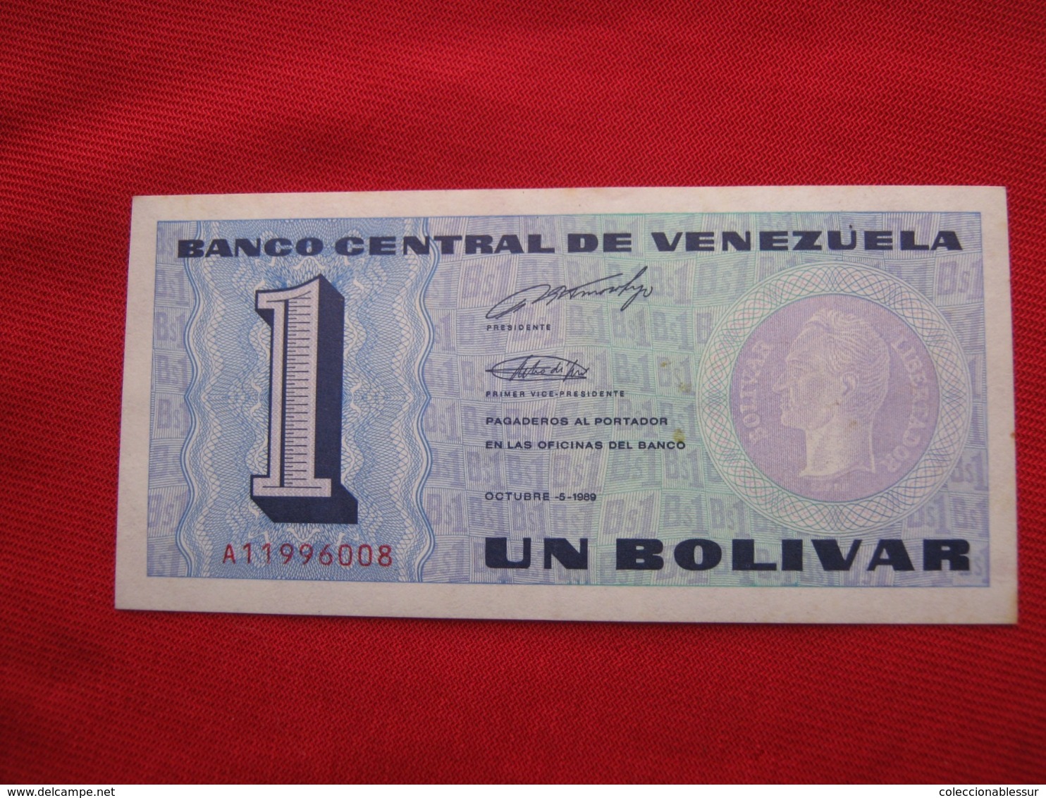 Venezuela 1 Bolivar 1989 - Venezuela