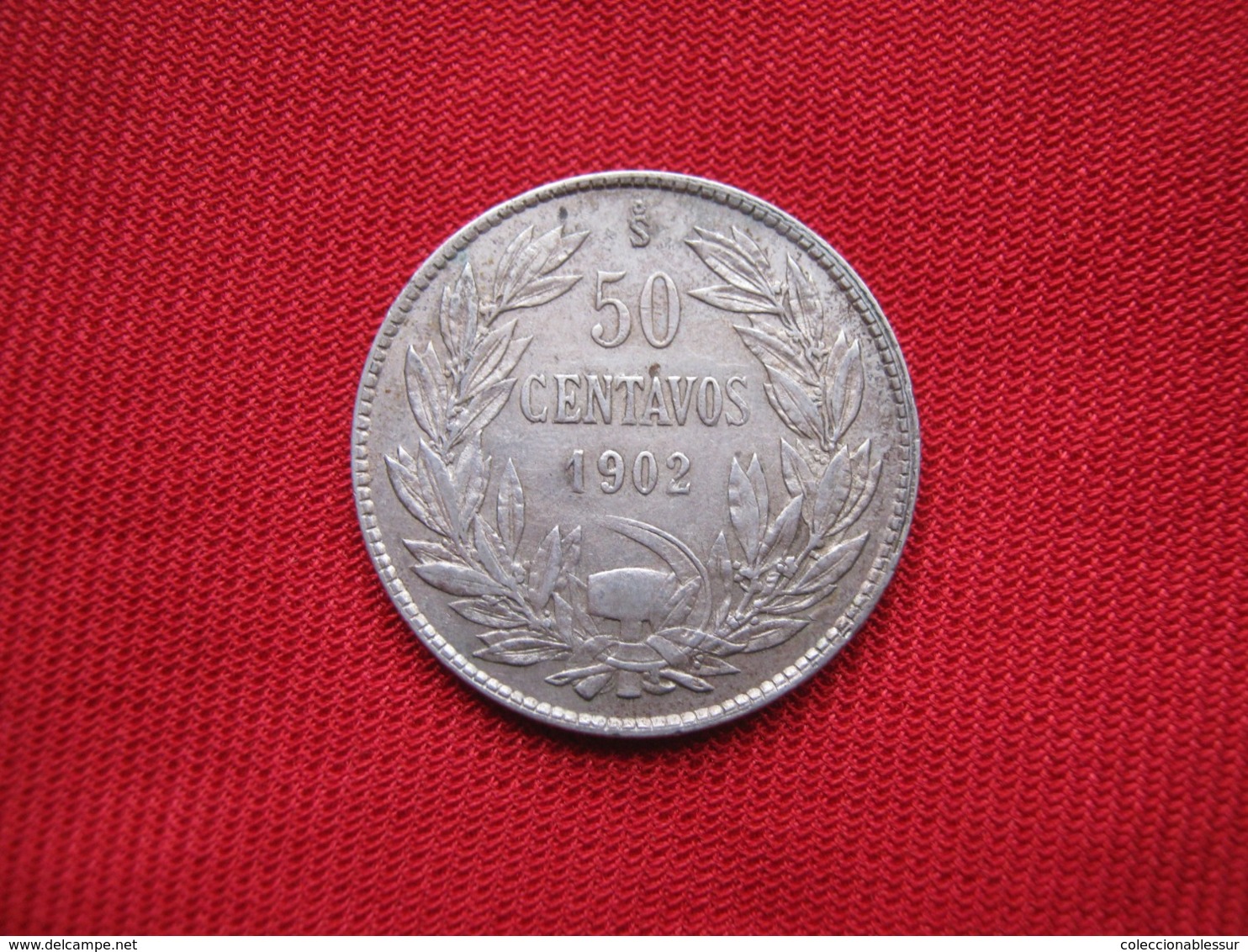 Chile  50 Centavos 1902 Silver - Argent Km 160 - Chili