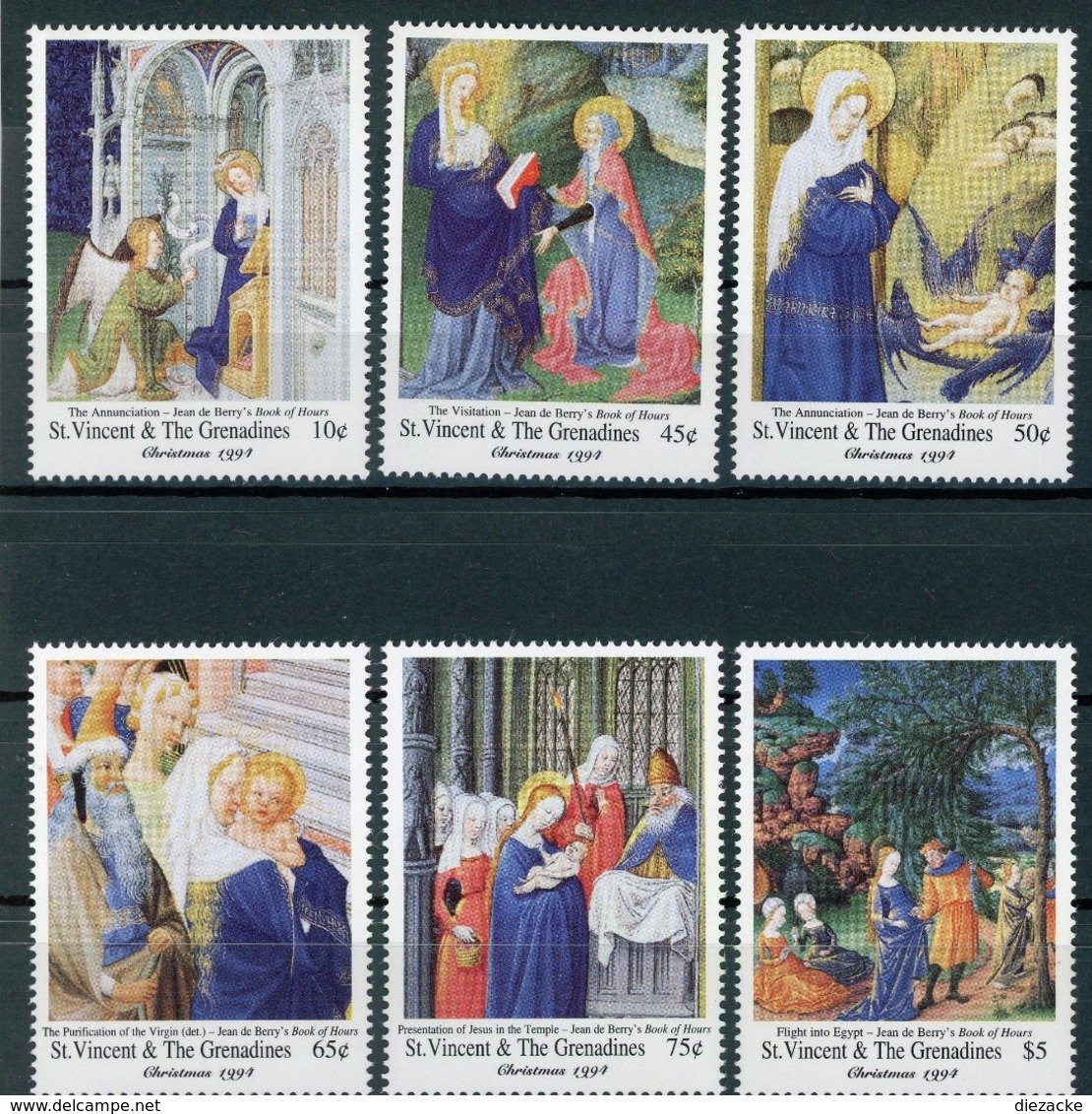 St. Vincent Grenadinen MiNr. 3035-40 Postfrisch MNH Weihnachten (Wei480 - St.Vincent (1979-...)