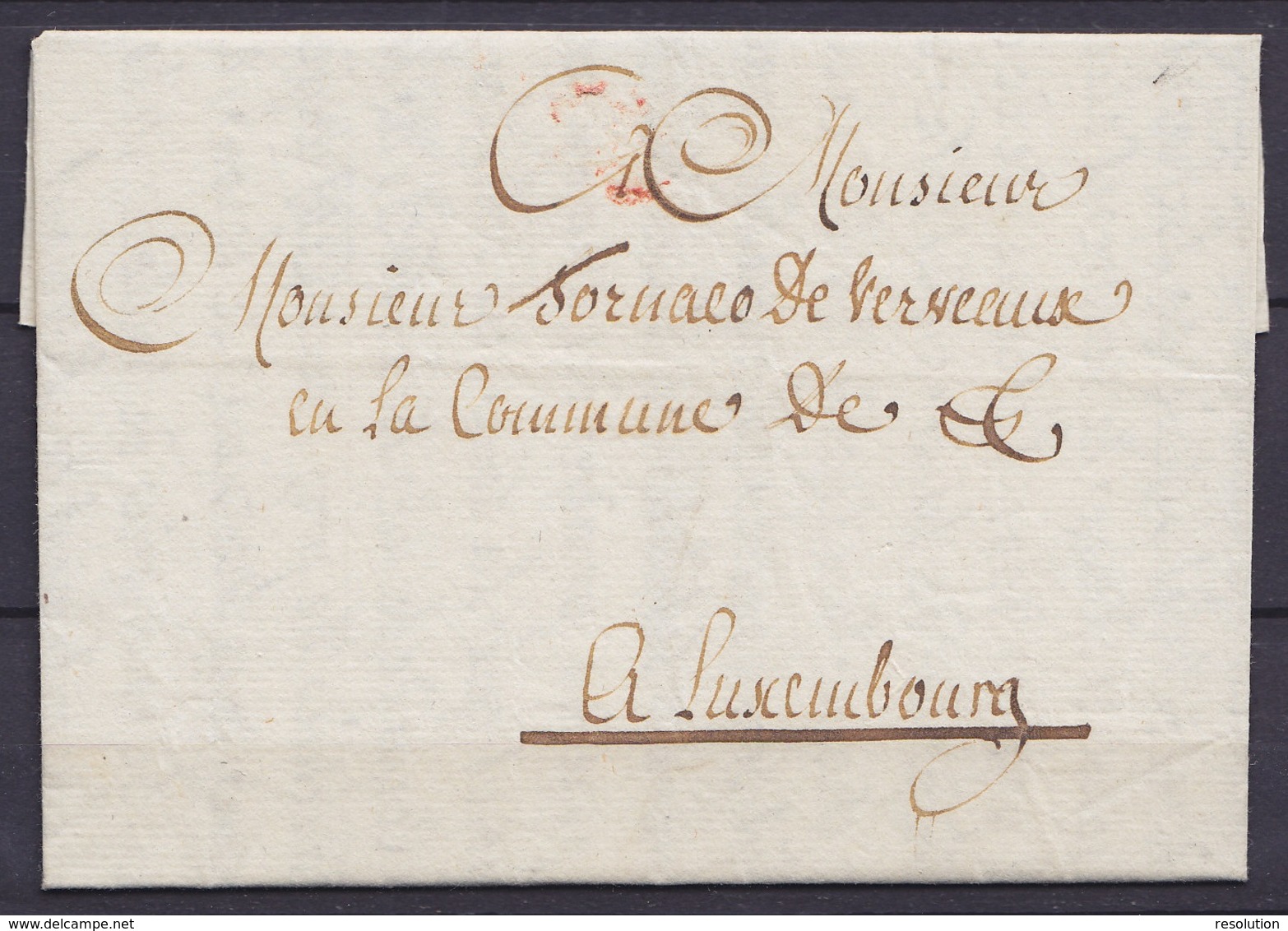 L. Datée 20 Mars 1798 De ROUVROY Près De Virton Pour Baron De Tornaco à LUXEMBOURG (futur Bourgmestre De Luxembourg - Vo - 1794-1814 (Période Française)