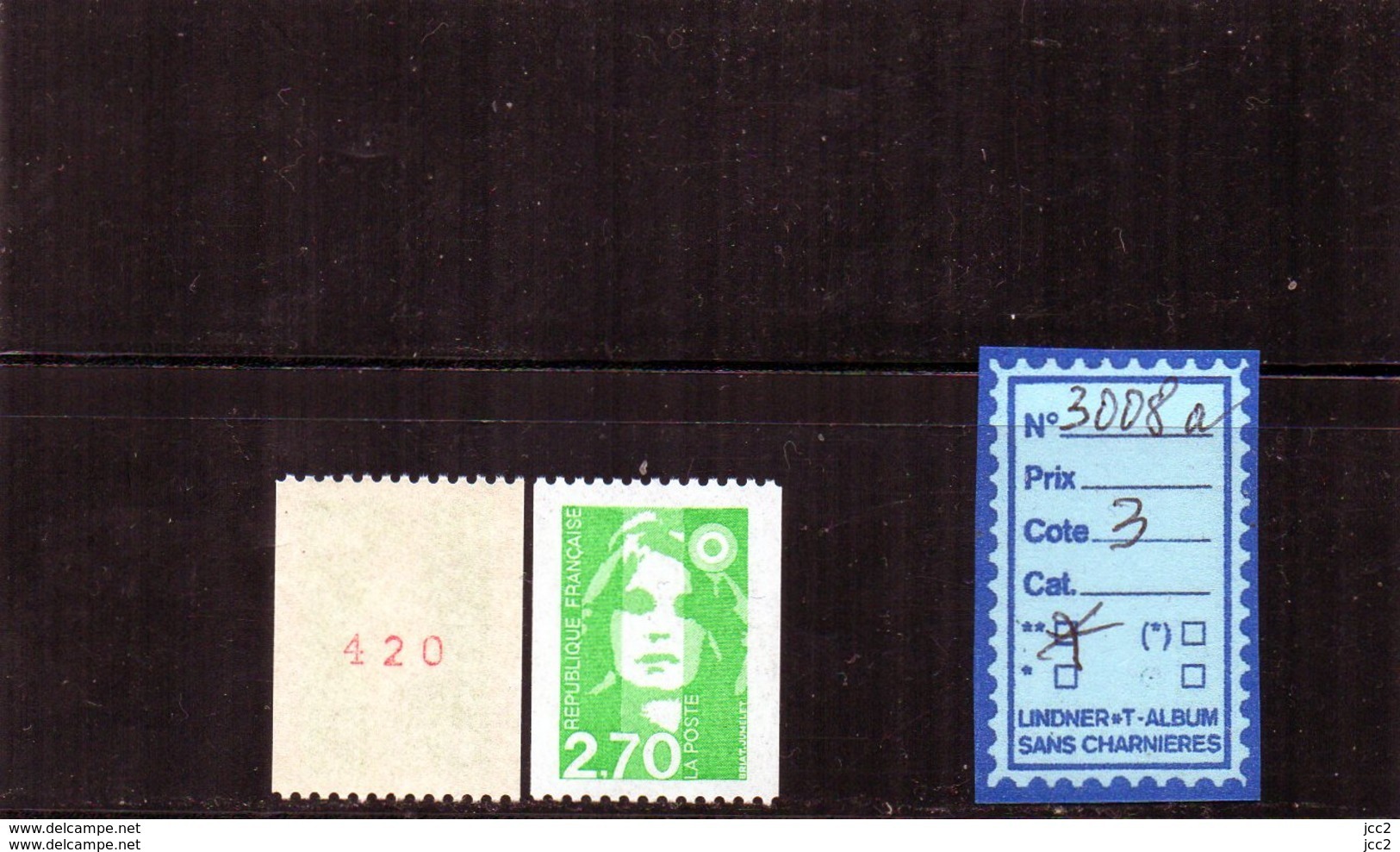 Marianne Du Bicentenaire - FRANCE LUXE ** ROULETTES - 3008a - Coil Stamps