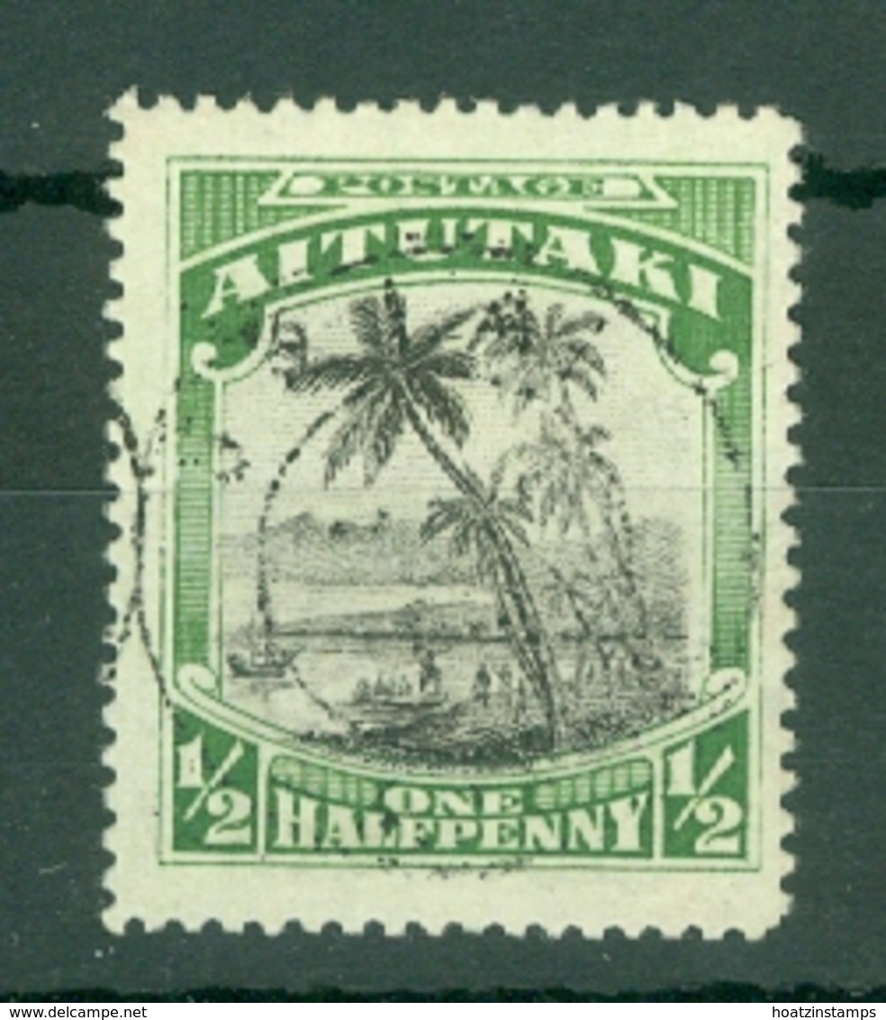 Aitutaki: 1924/27   Pictorial    SG30   ½d     Used - Aitutaki