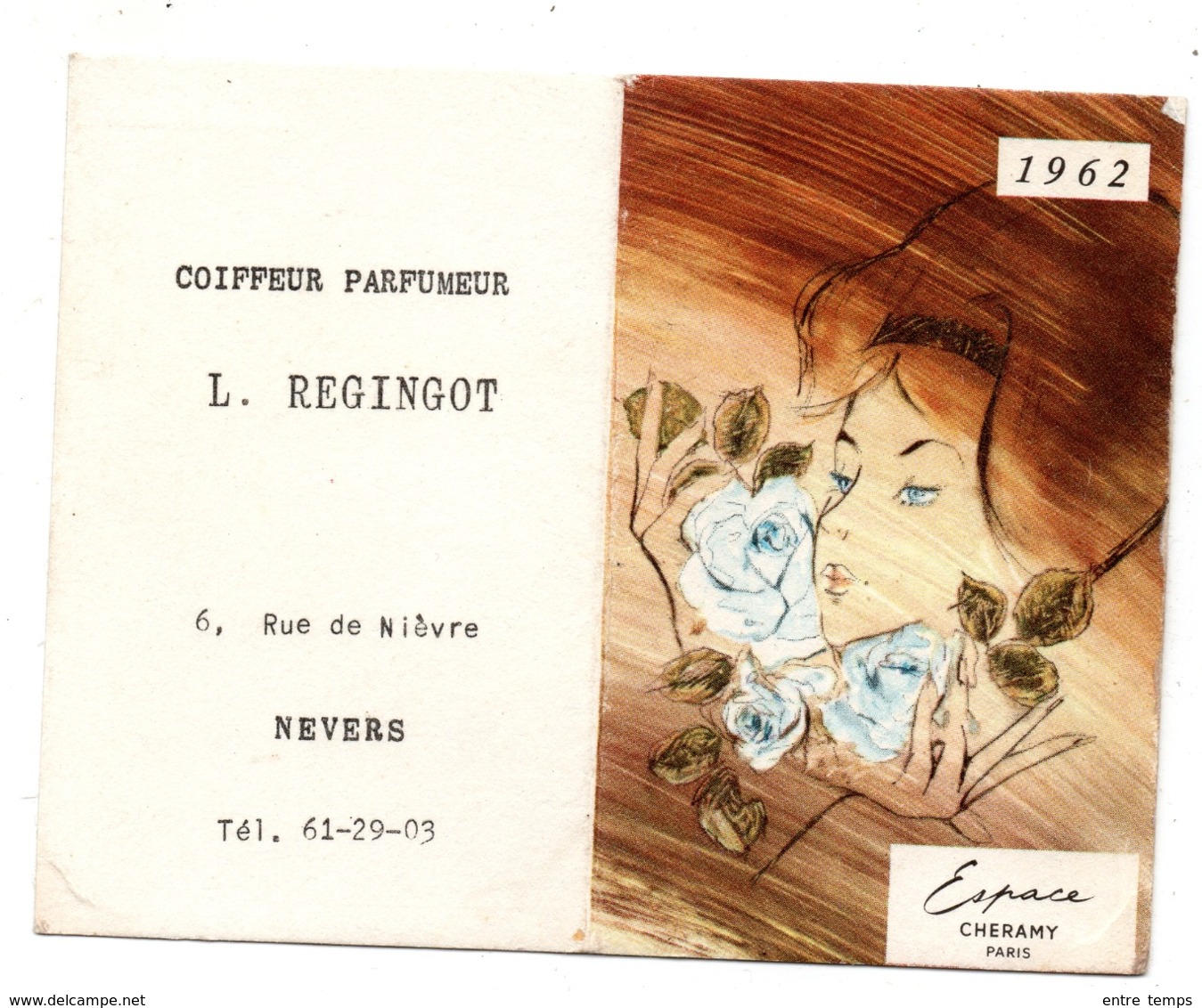 Calendrier Nevers Coiffeur Regingot - Petit Format : 1961-70