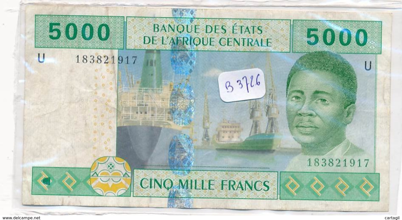 Billets-B3726 -5000francs Afrique Centrale (type, Nature, Valeur, état... Voir 2 Scans) - Other - Africa