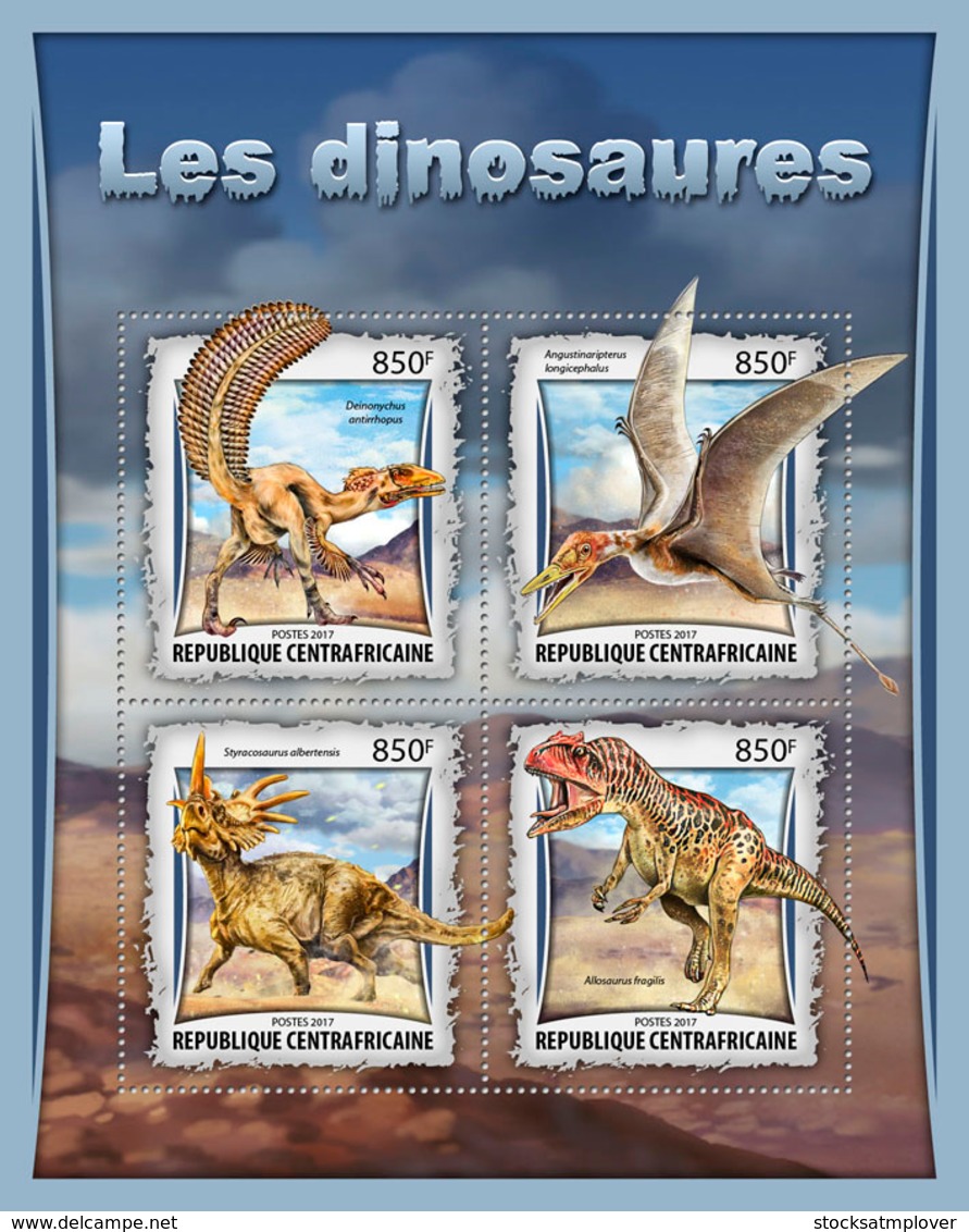 Central  Africa 2017  Dinosaurs - República Centroafricana