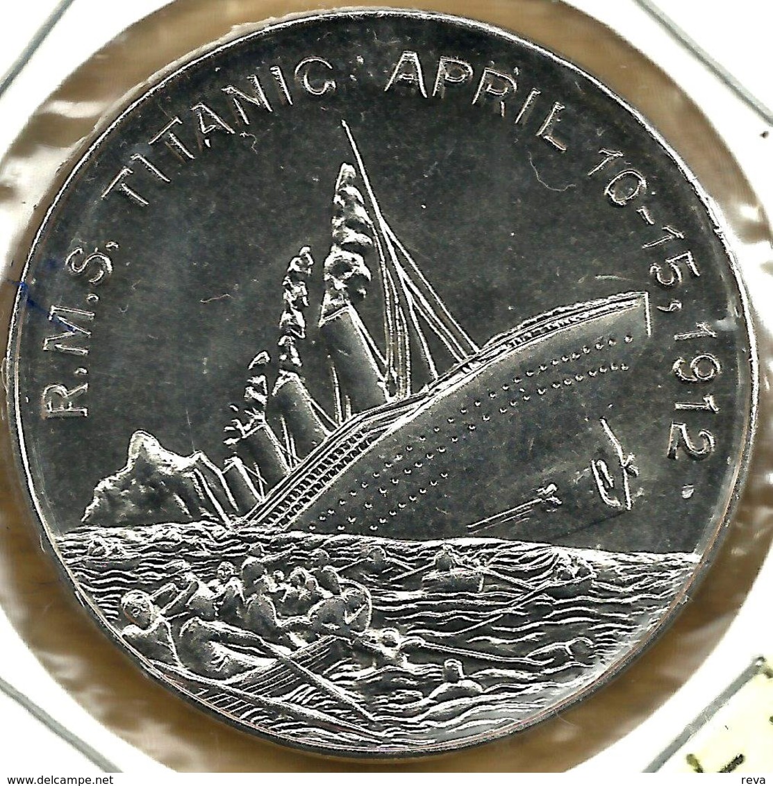 SOMALIA SOMALILAND $5 EMBLEM FROMT TITANIC SHIP 90YEARS BACK 2002 UNC KM? READ DESCRIPTION CAREFULLY!! - Somalia