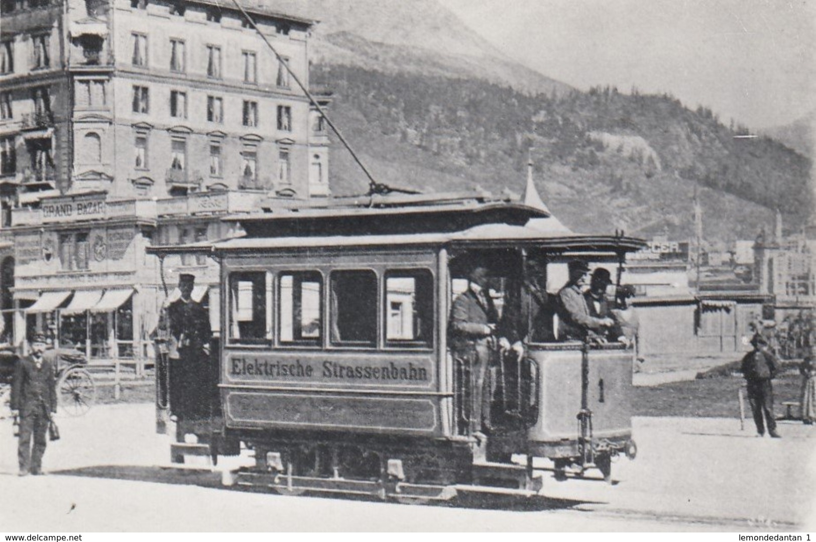 Tram St. Moritz. Repro Photo 8 X 5 Cm. No Postcard. - Saint-Moritz