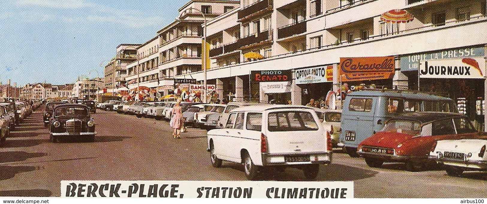 62 - BERCK PLAGE - Peugeot 404 Break - Renault Estafette - Citroën DS - MG - Mercedes - 1968 - Passenger Cars