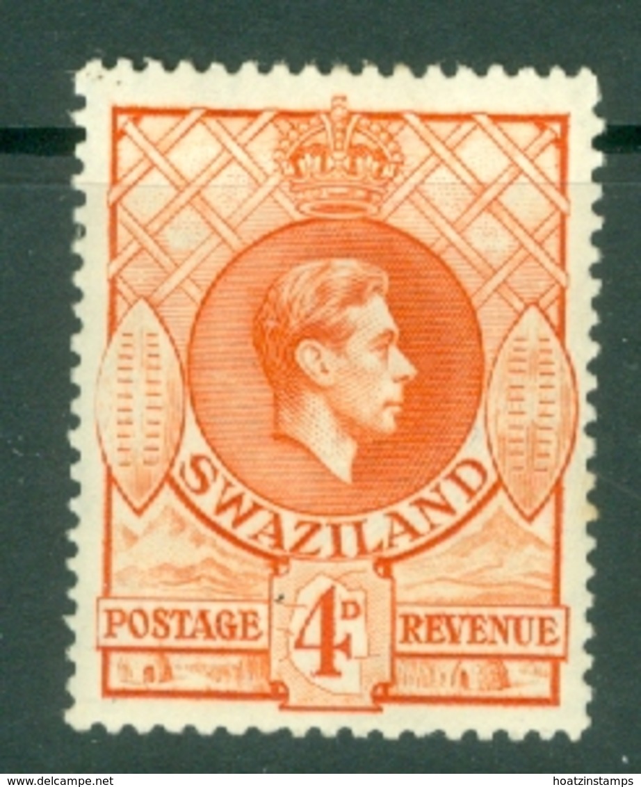 Swaziland: 1938/54   KGVI     SG33   4d   [Perf: 13½ X 13]     MH - Swaziland (...-1967)