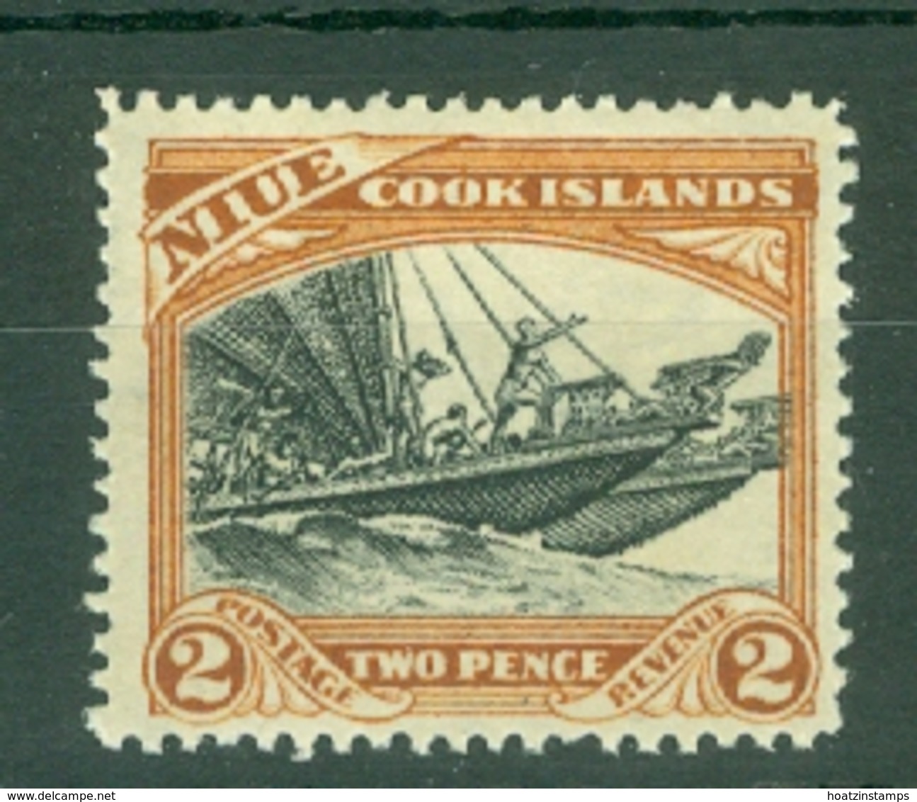 Cook Is: 1933/36   Pictorial     SG108    2d    MH - Cook Islands