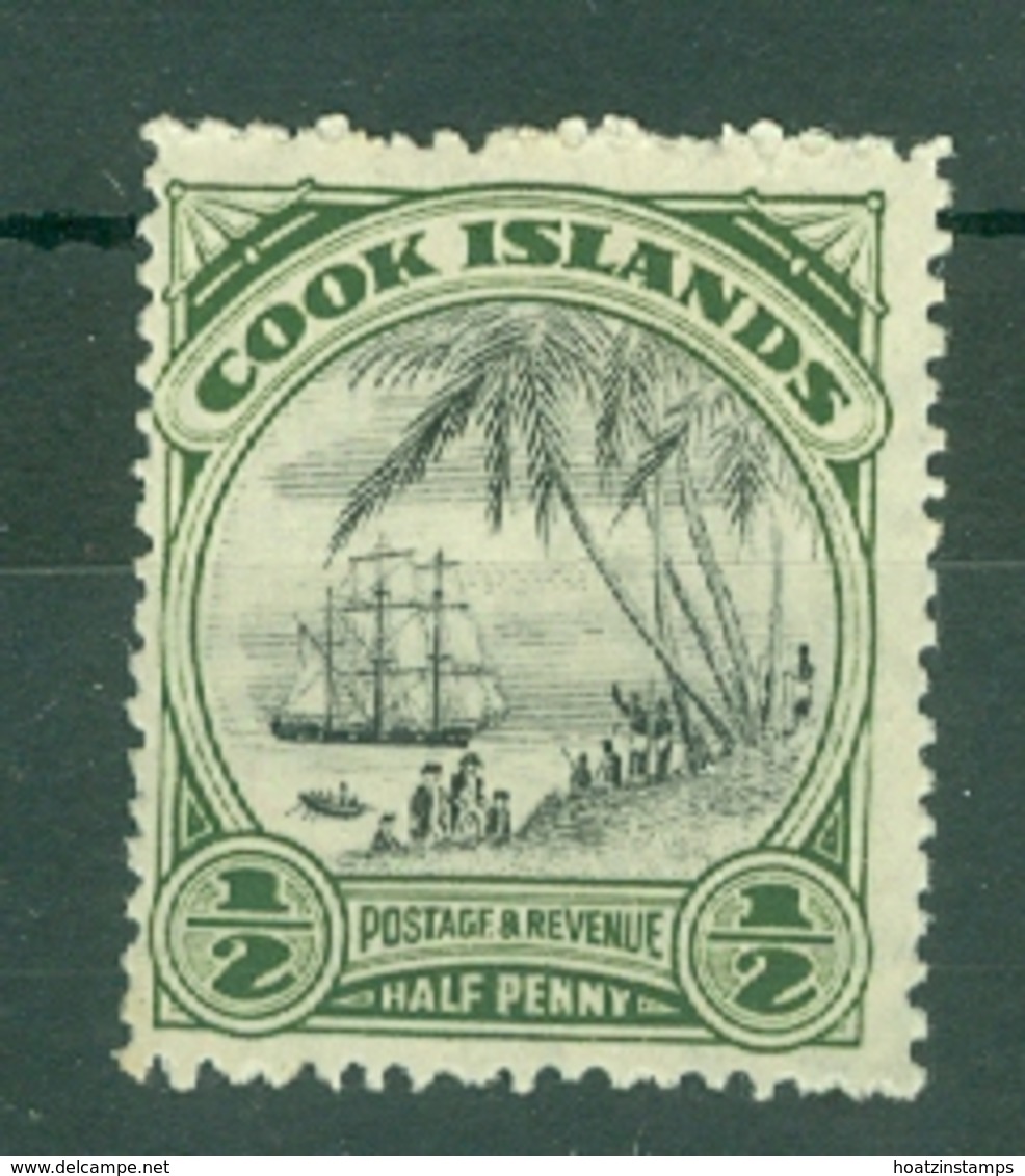 Cook Is: 1944/46   Pictorial     SG137w    ½d  [Wmk Sideways Inverted]  MH - Cook Islands