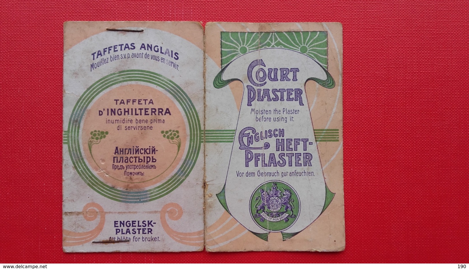 COURT Plaster.Englisch Heft-pflaster - Altri & Non Classificati