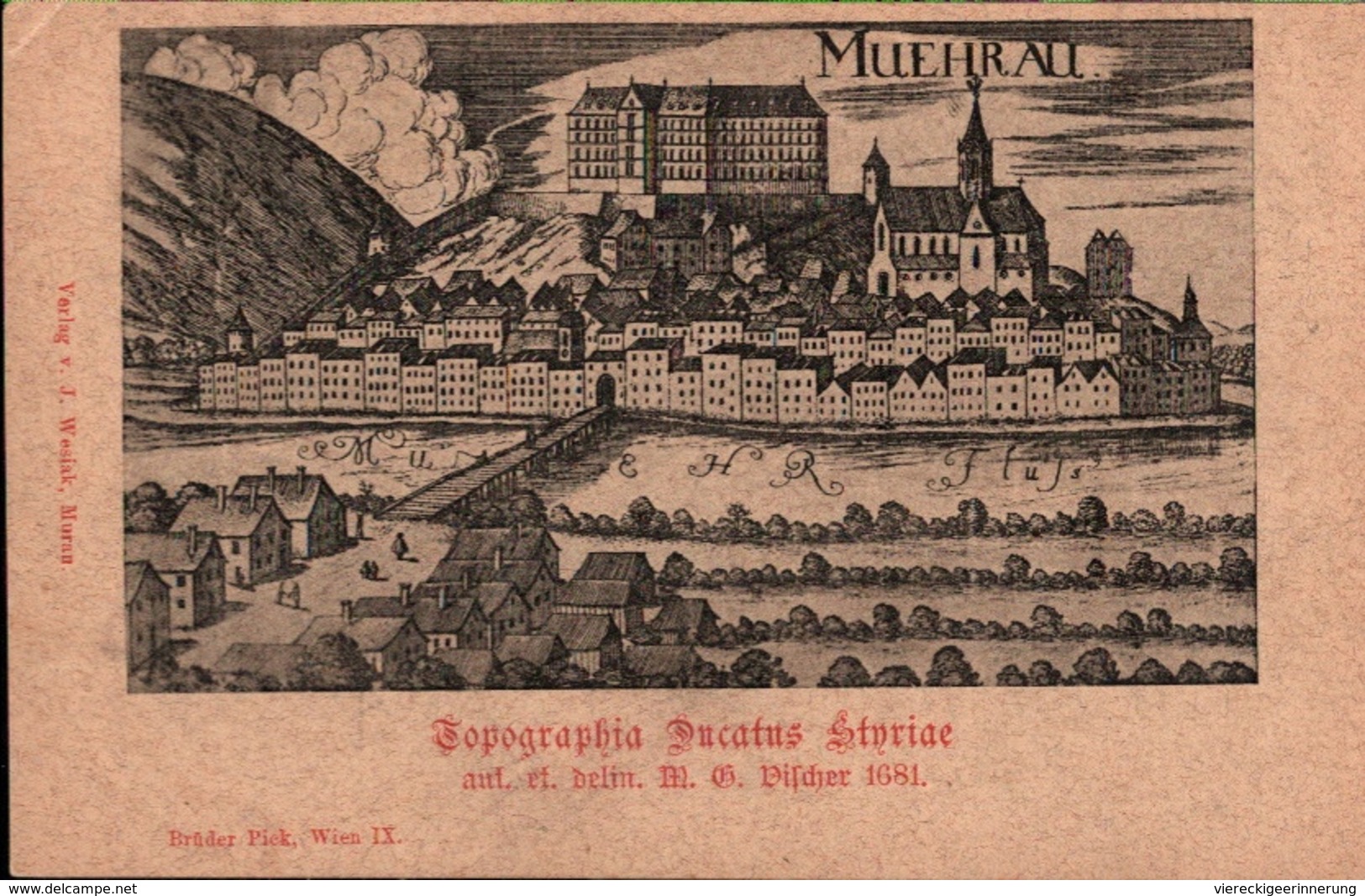 ! Alte  Ansichtskarte, Muehrau 1681, Steiermark, Österreich - Andere & Zonder Classificatie