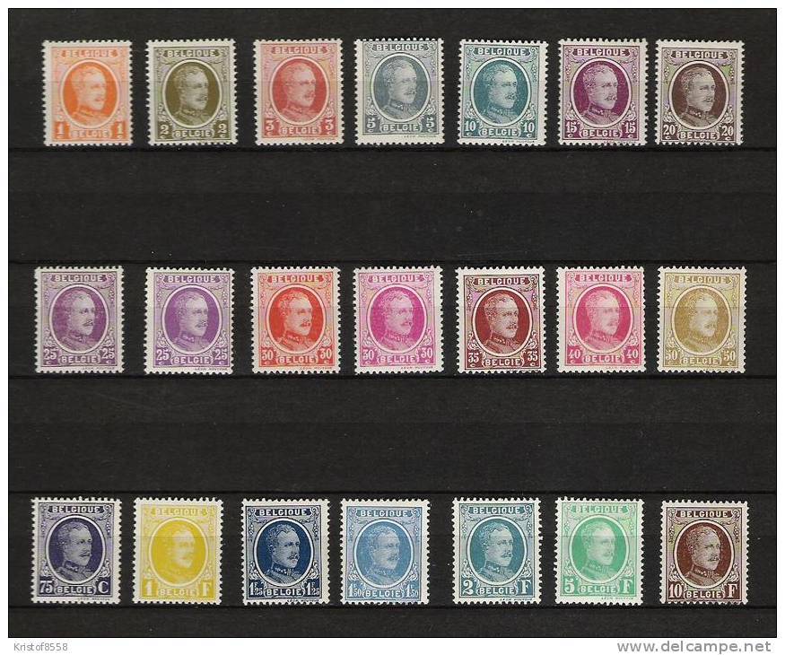 Zegels 190 -  210  ** Postfris - 1922-1927 Houyoux