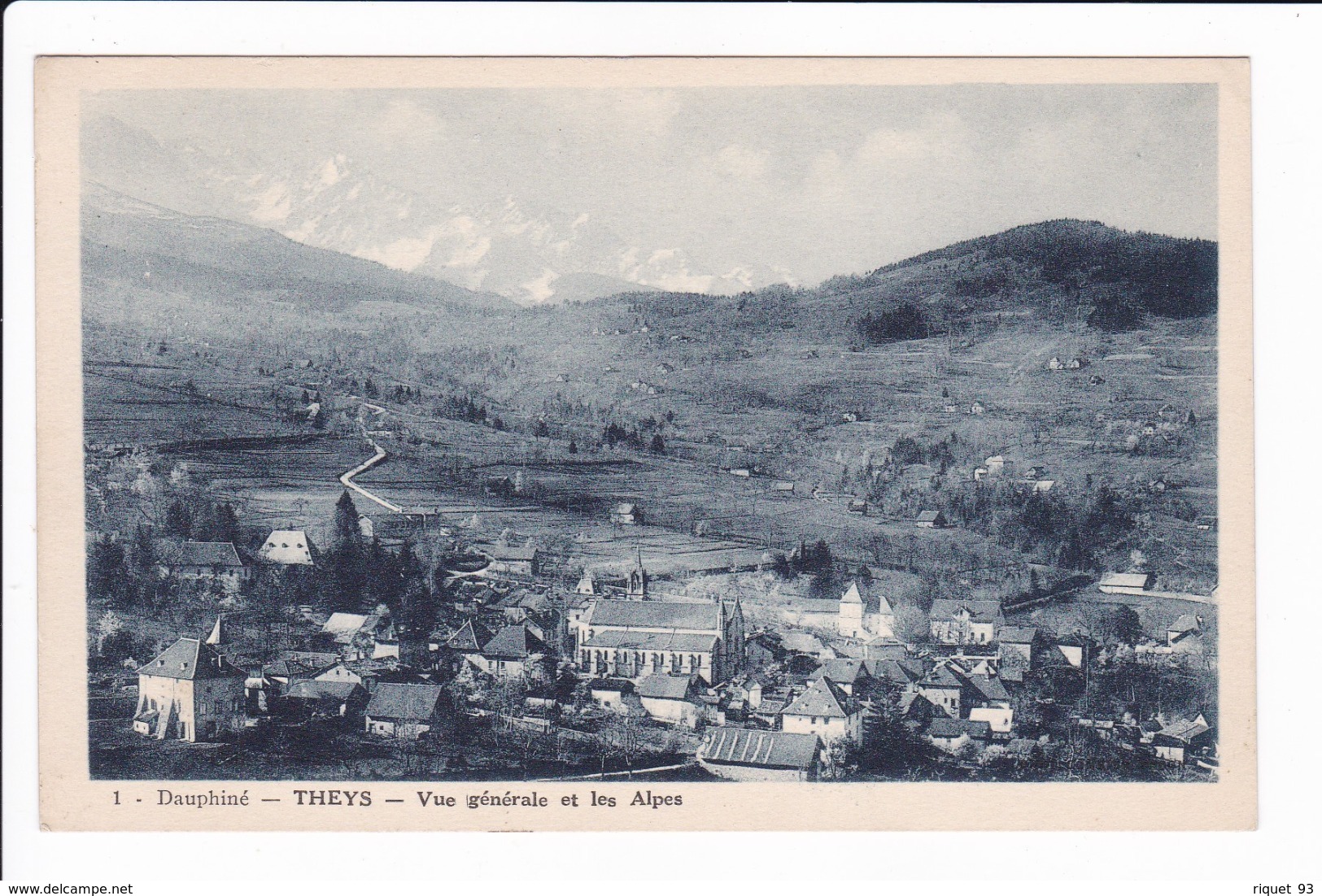 1 - THEYS - Vue Générale Et Les Alpes - Theys