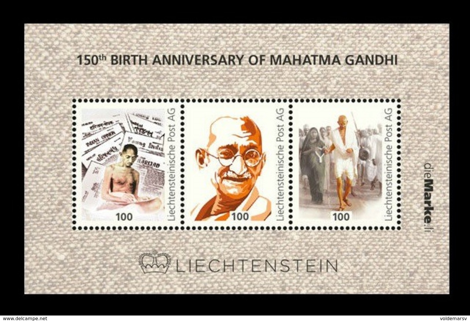 Liechtenstein 2019 Mahatma Gandhi MNH ** - Ungebraucht