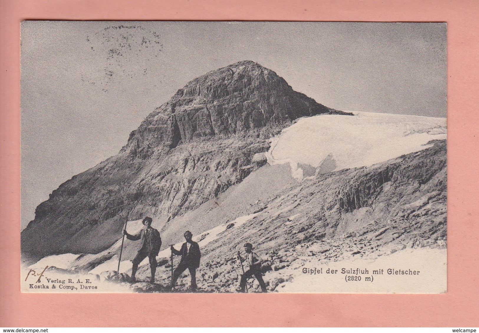 OLD POSTCARD - SWITZERLAND - SUISSE - SCHWEIZ -   MOUNTAINEERING - GIPFEL SULZFLUH - Sonstige & Ohne Zuordnung