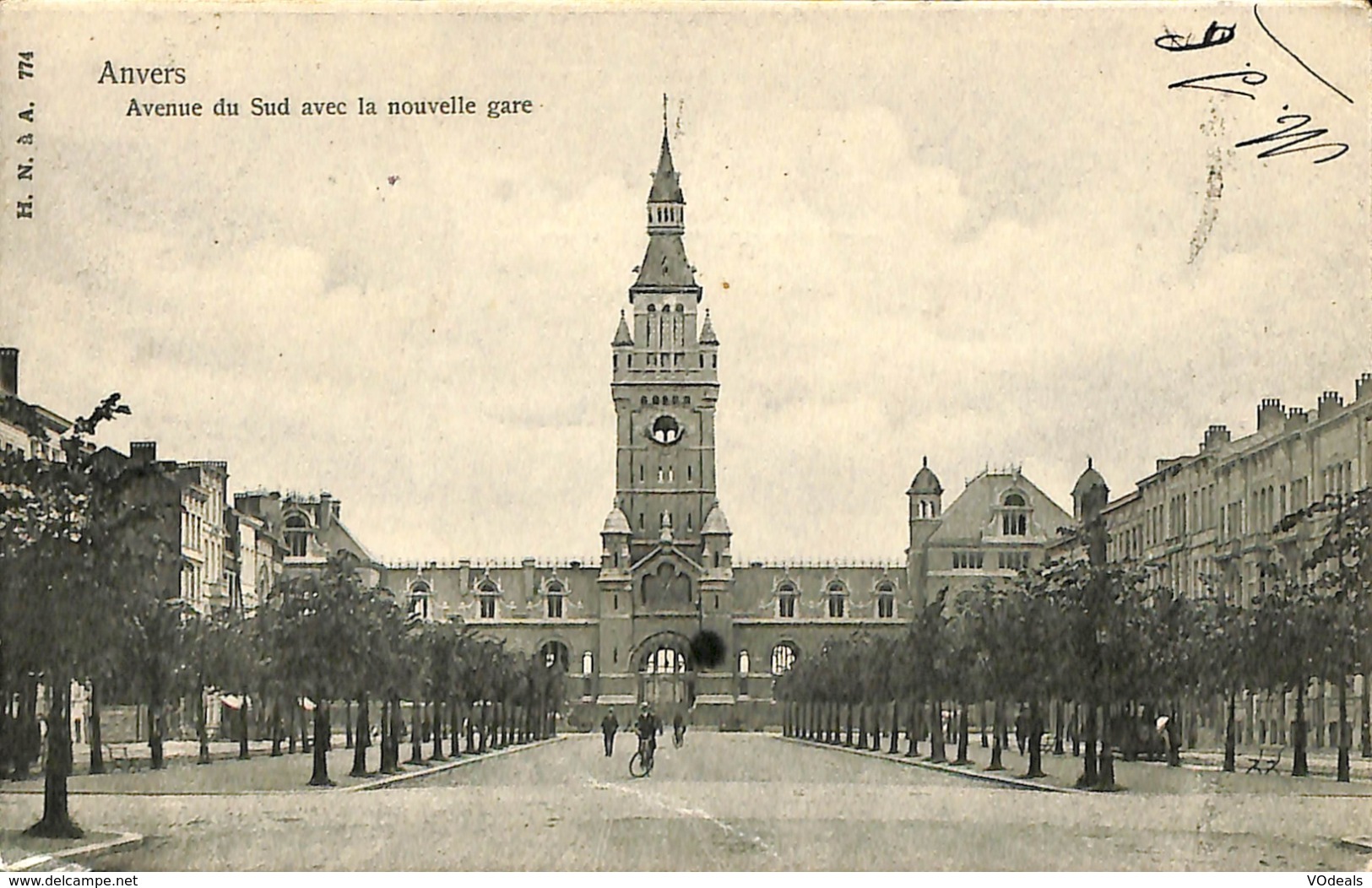 CPA - Belgique - Antwerpen - Anvers - Avenue Du Sud Avec Nouvelle Gare - Antwerpen