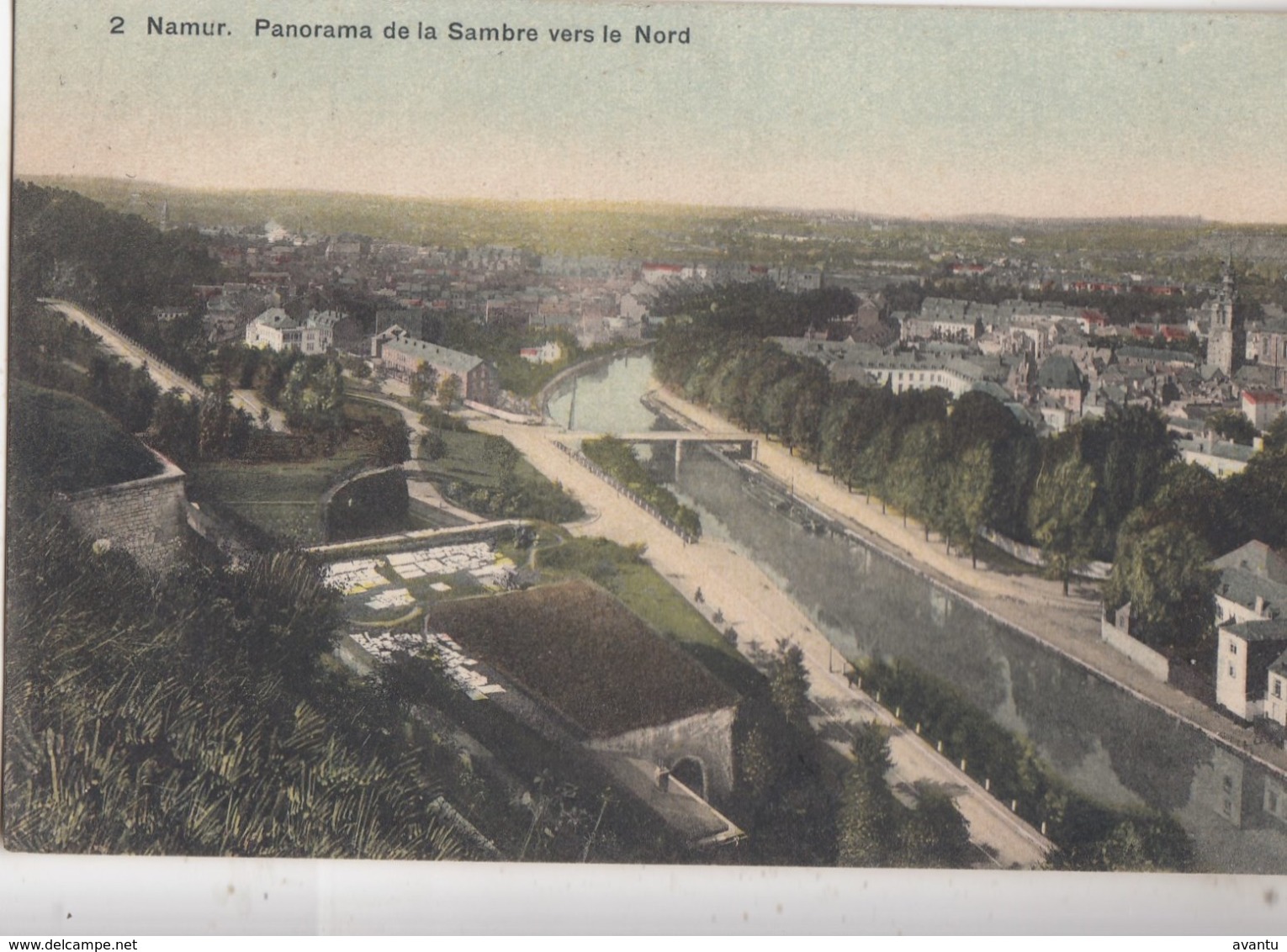 NAMUR / PANORAMA DE LA SAMBRE VERS LE NORD - Namen