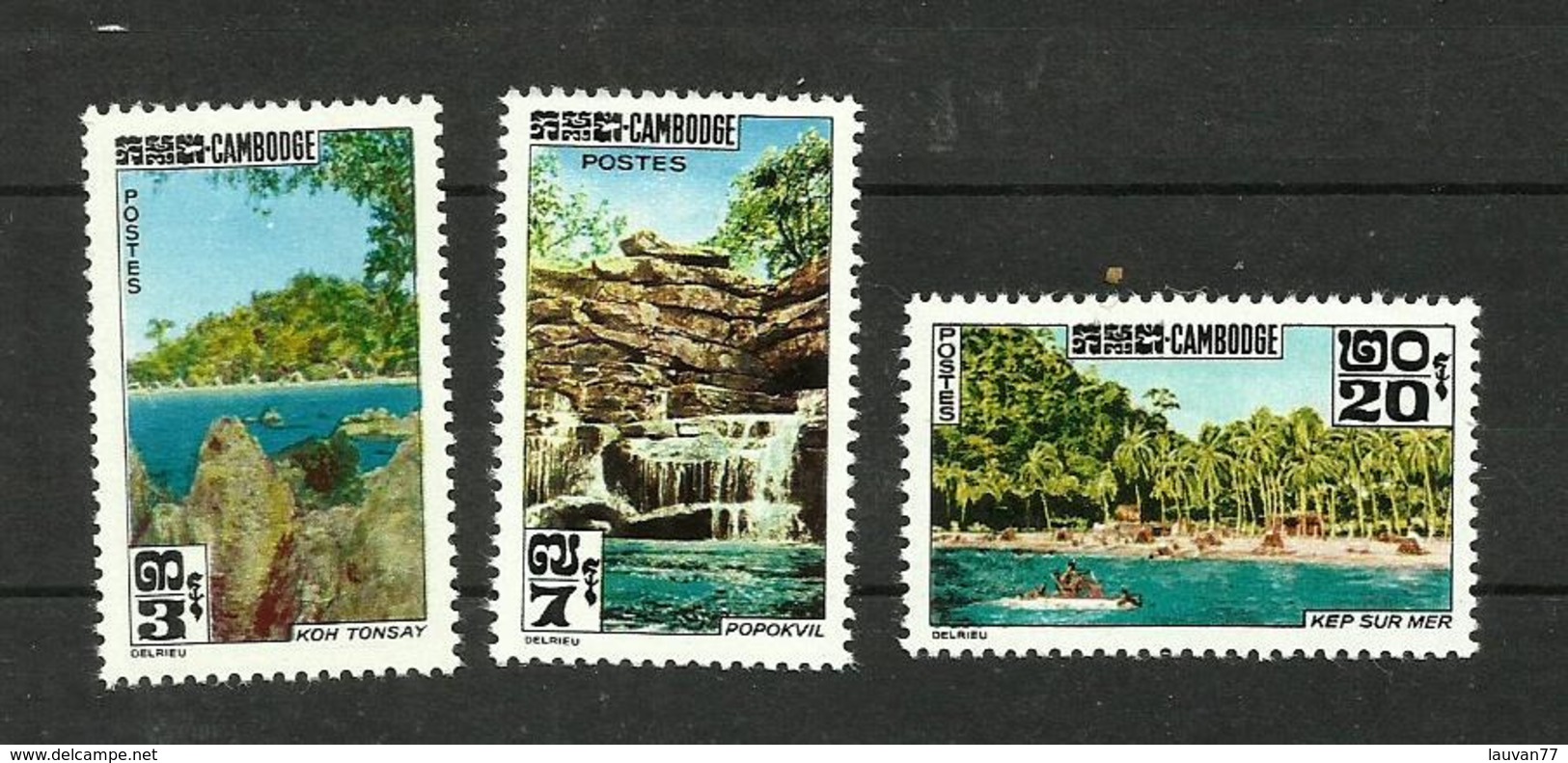 Cambodge N°136 à 138 Neufs** Cote 3.90 Euros - Cambodia