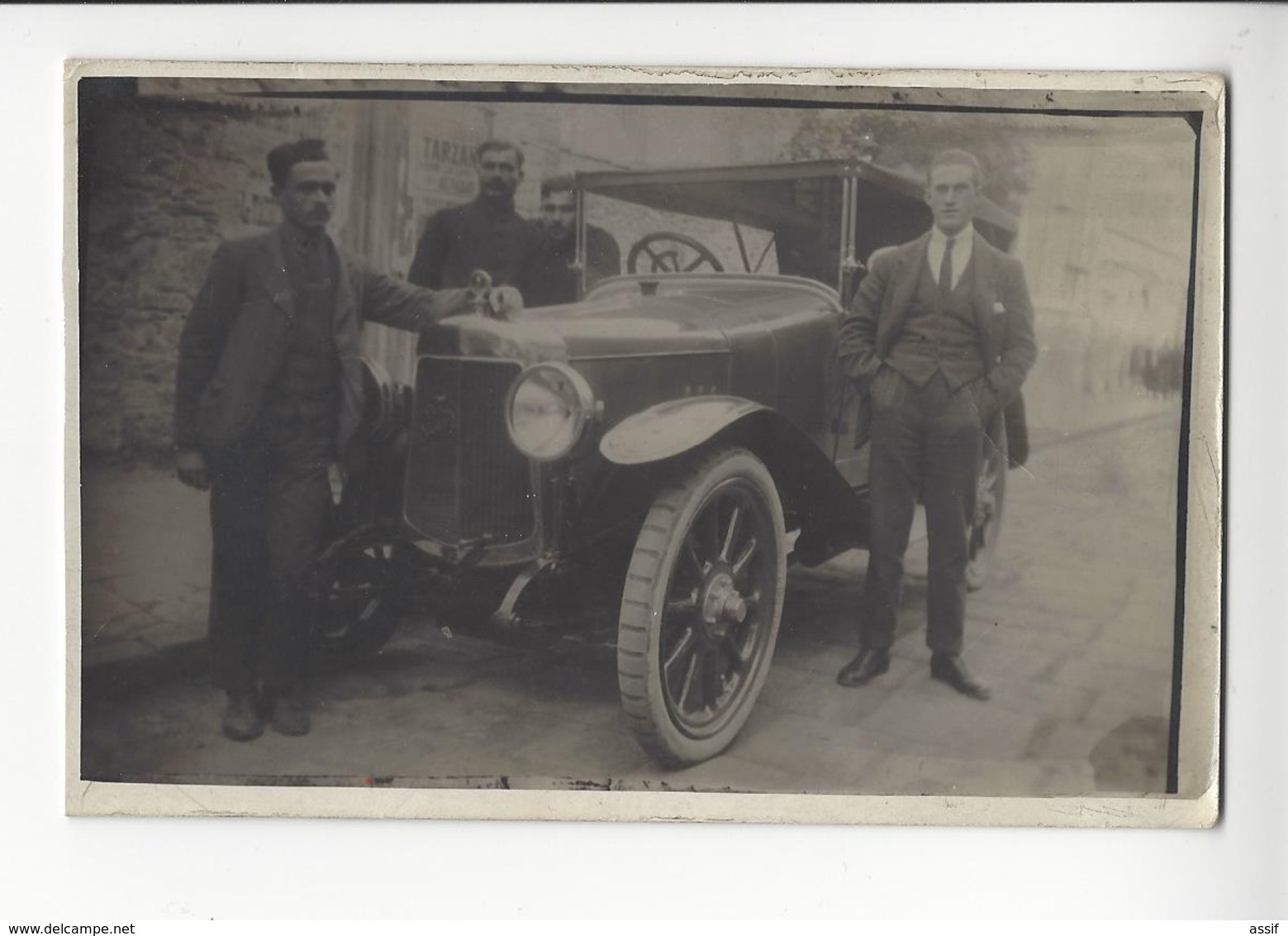 TURQUIE SMYRNE IZMIR CARTE PHOTO VOITURE CAR 1922 /FREE SHIPPING REGISTERED - Turismo