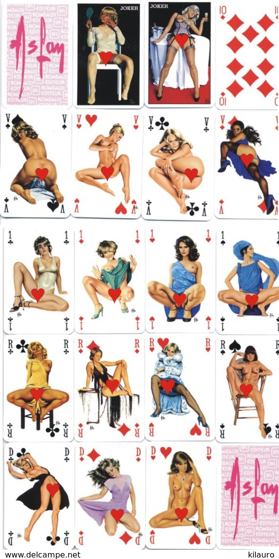 Jeu De 54 Cartes ASLAN -  Cartes  Femme érotique Erotic Girl - 54 Cartes