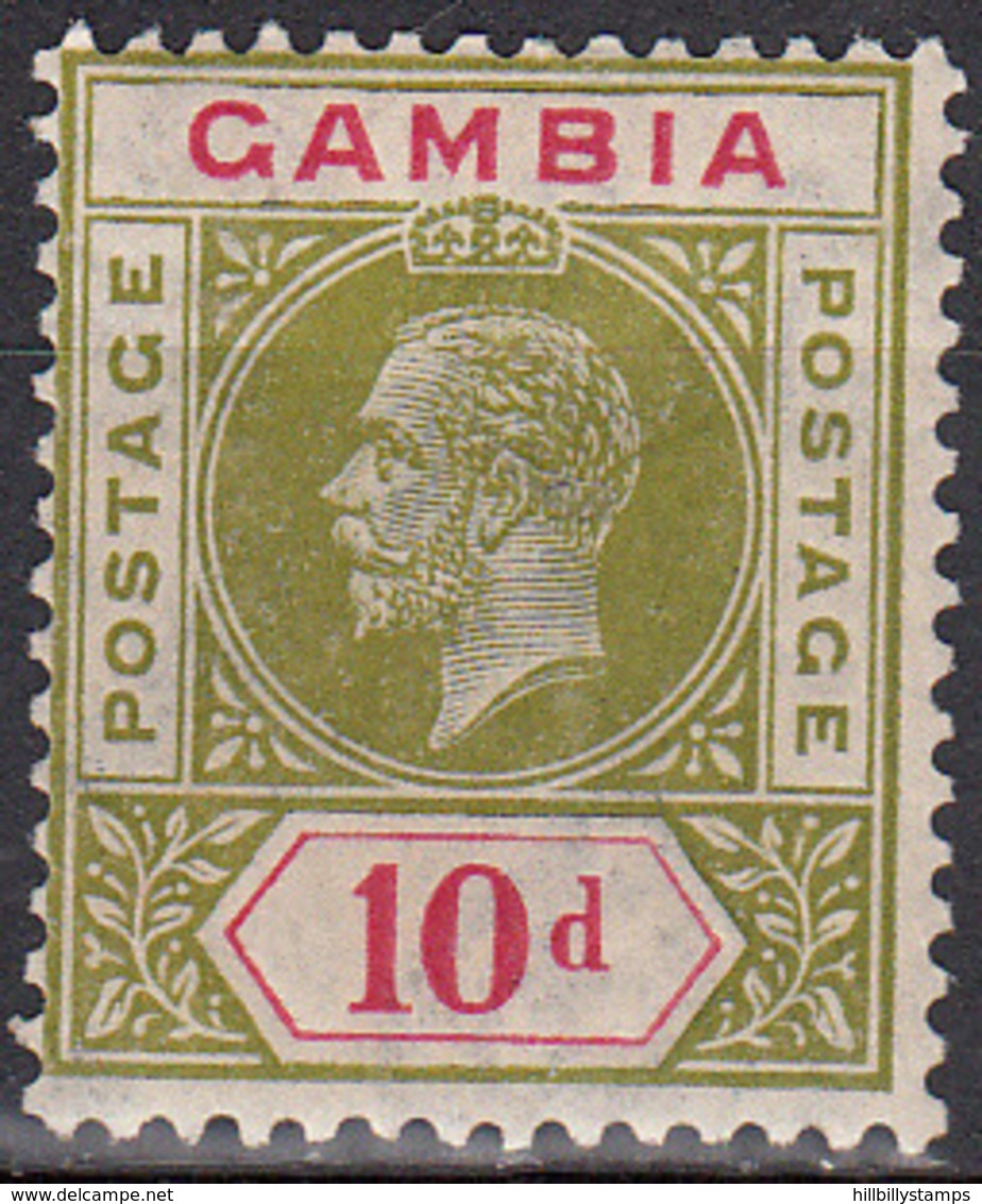 GAMBIA     SCOTT NO. 95   MINT HINGED    YEAR  1921 - Gambia (...-1964)