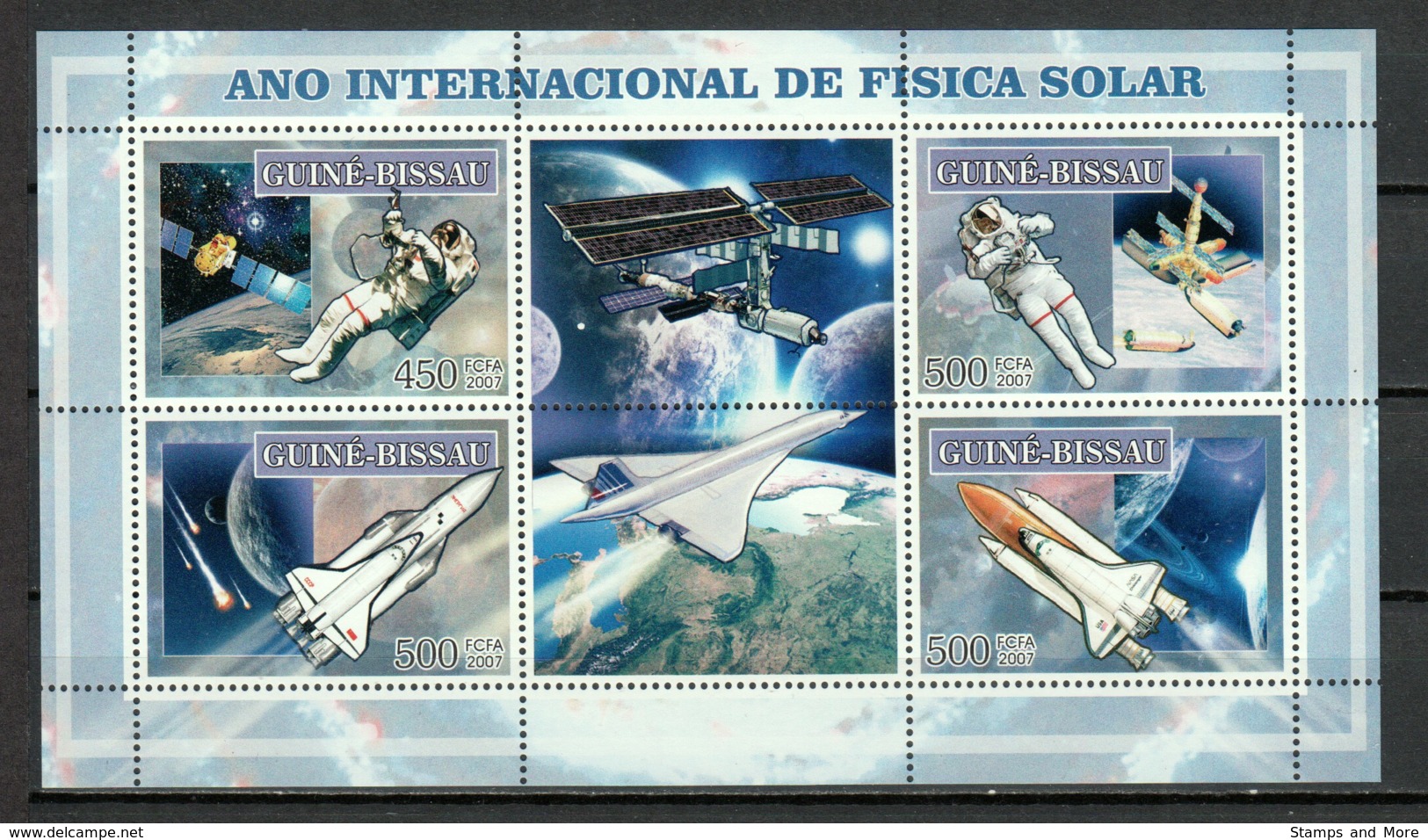 Guine Bissau 2007 Kleinbogen Mi 3570-3573 MNH SUN PHYSICS - SPACE EXPLORATION - CONCORDE - Concorde